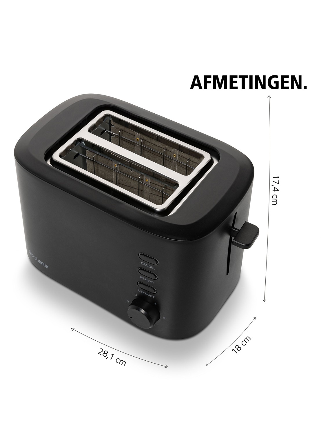 Brabantia Broodrooster BBEK1027 - detail 8 zwart