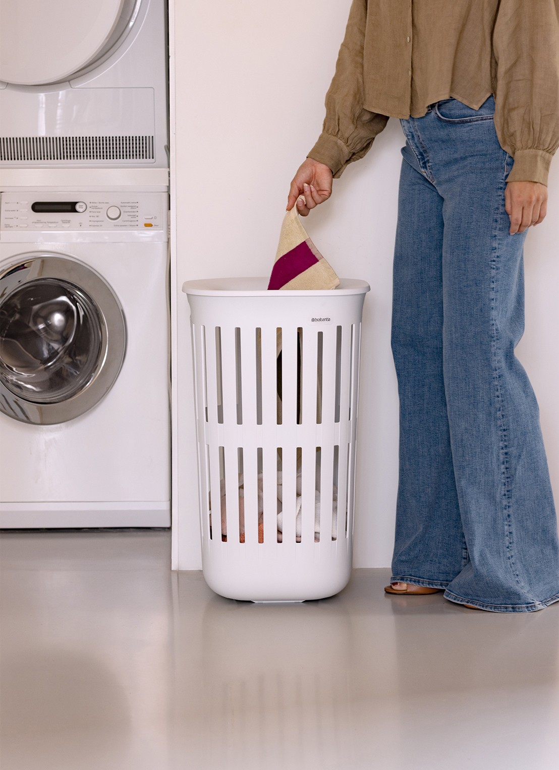Brabantia Collect-It wasmand 55 liter set van 2 - detail 5 wit
