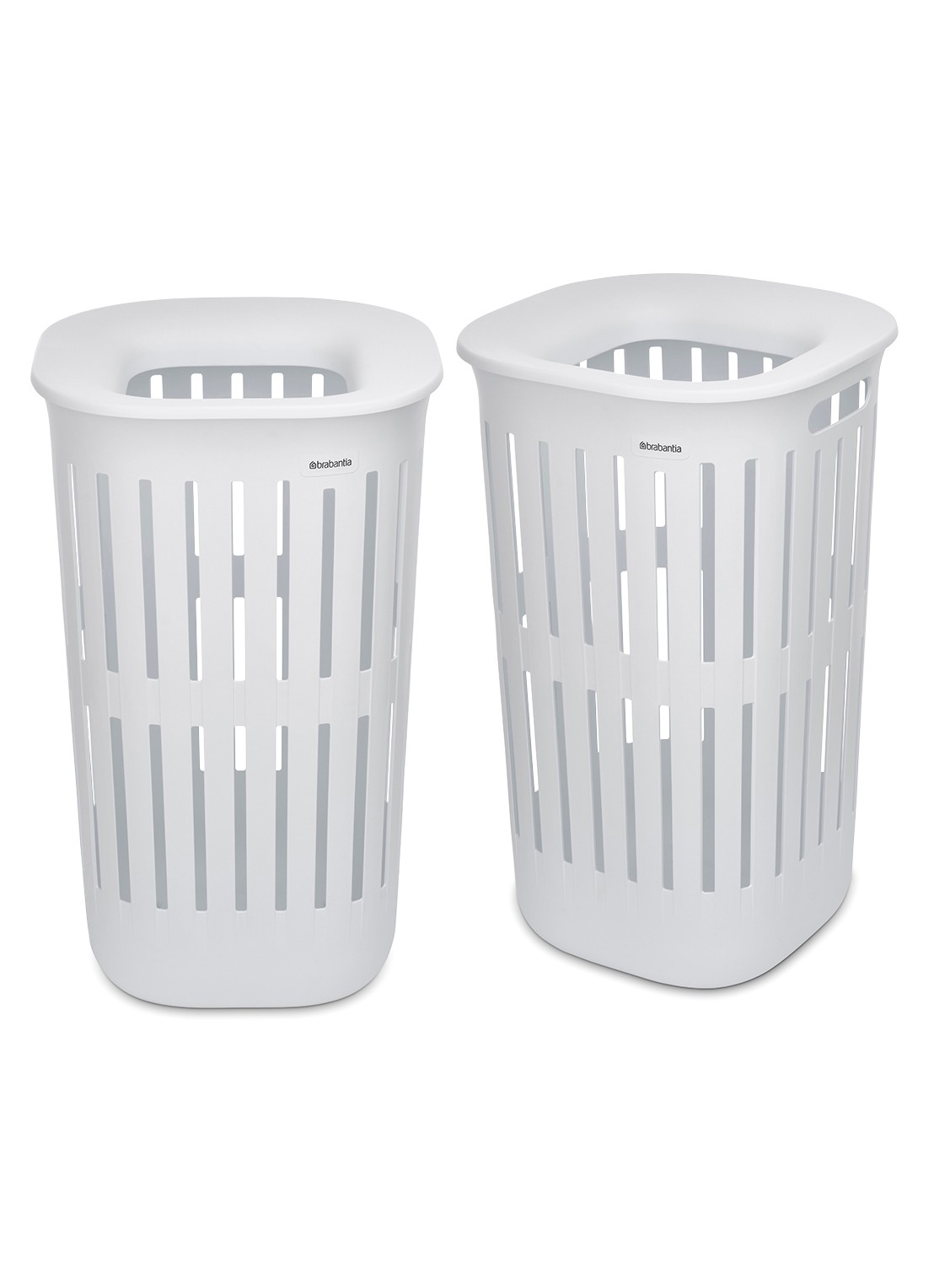 Brabantia Collect-It wasmand 55 liter set van 2 - voorkant wit