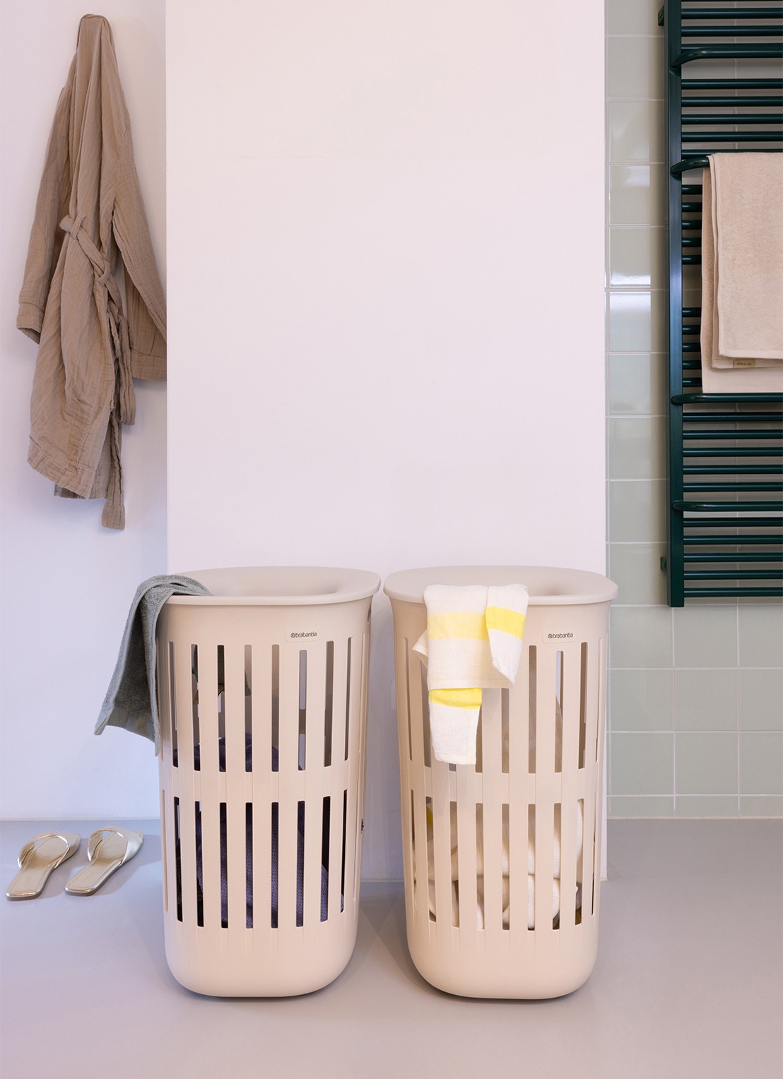 Brabantia Collect-It wasmand 55 liter set van 2 - detail 8 beige