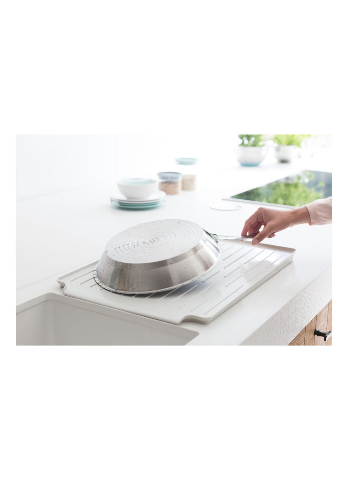 Brabantia Dish afdruiprek - voorkant 2 lichtgrijs