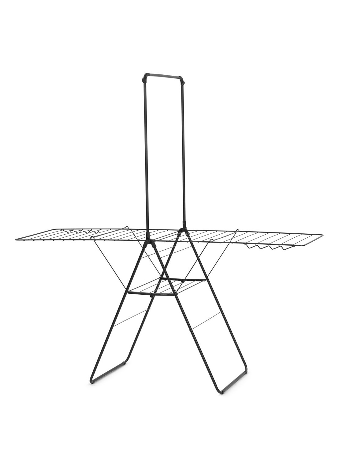 Brabantia Hangon droogrek 25 meter met beugel - voorkant zwart
