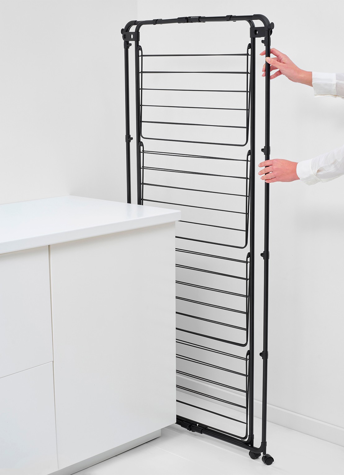 Brabantia HangOn droogtoren 30 meter - detail 3 zwart