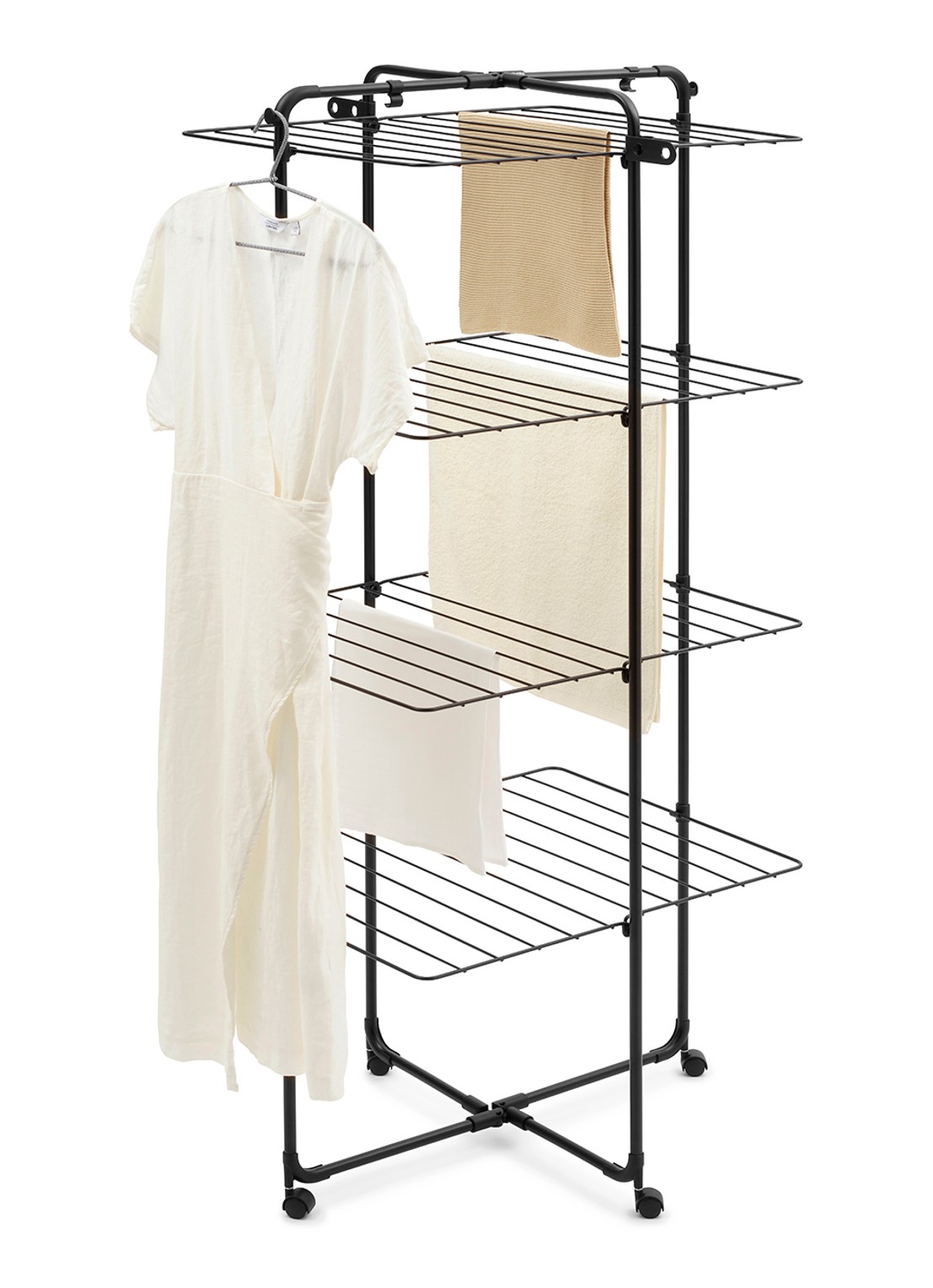 Brabantia HangOn droogtoren 30 meter - voorkant 8 zwart