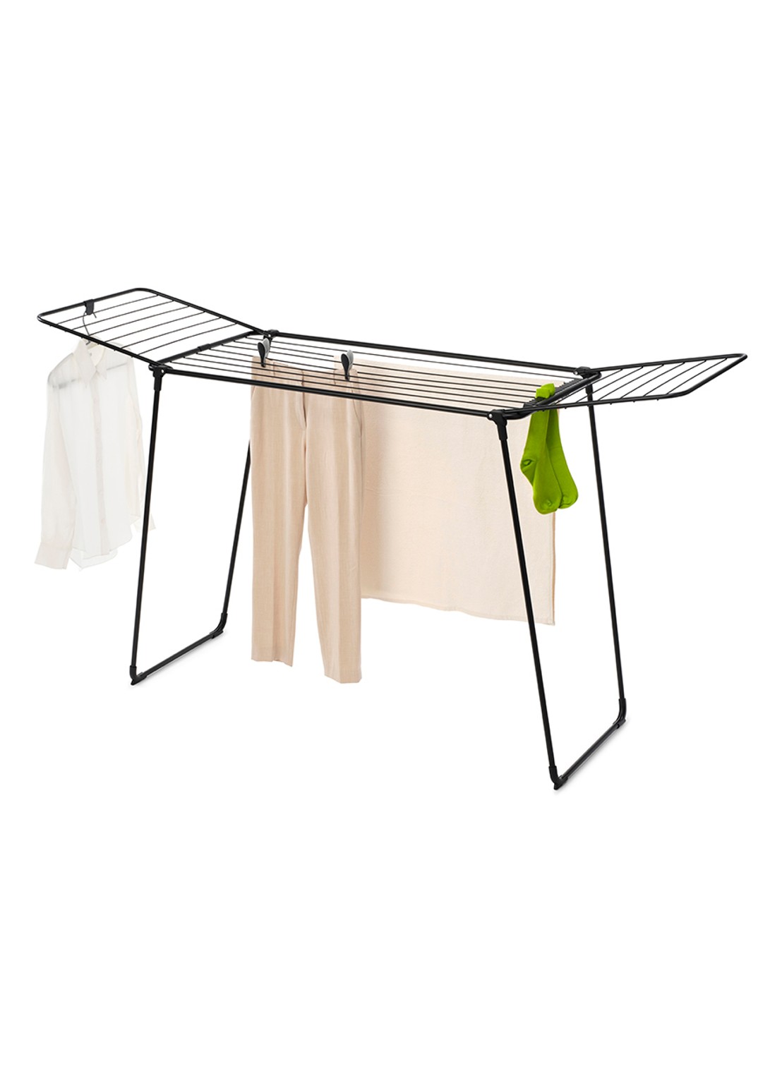 Brabantia HangOn Too droogrek 22 meter - voorkant 6 zwart