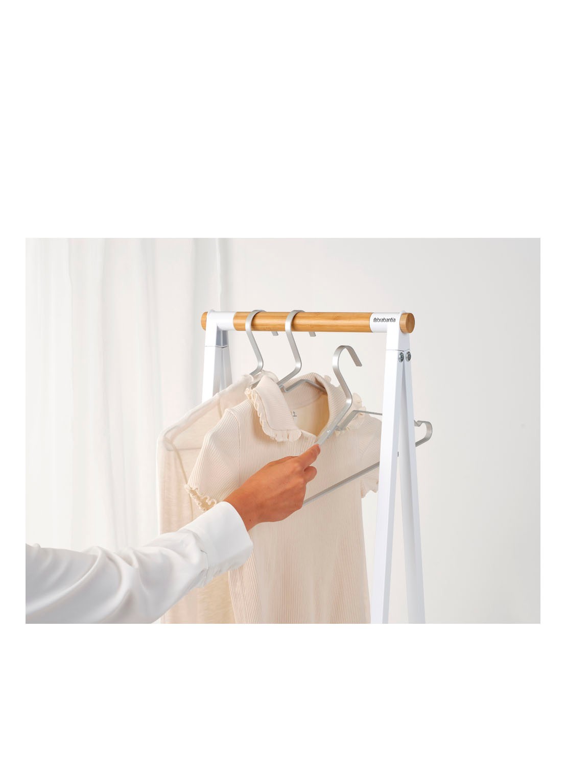 Brabantia Linn kledingrek 170 cm - detail 6 wit