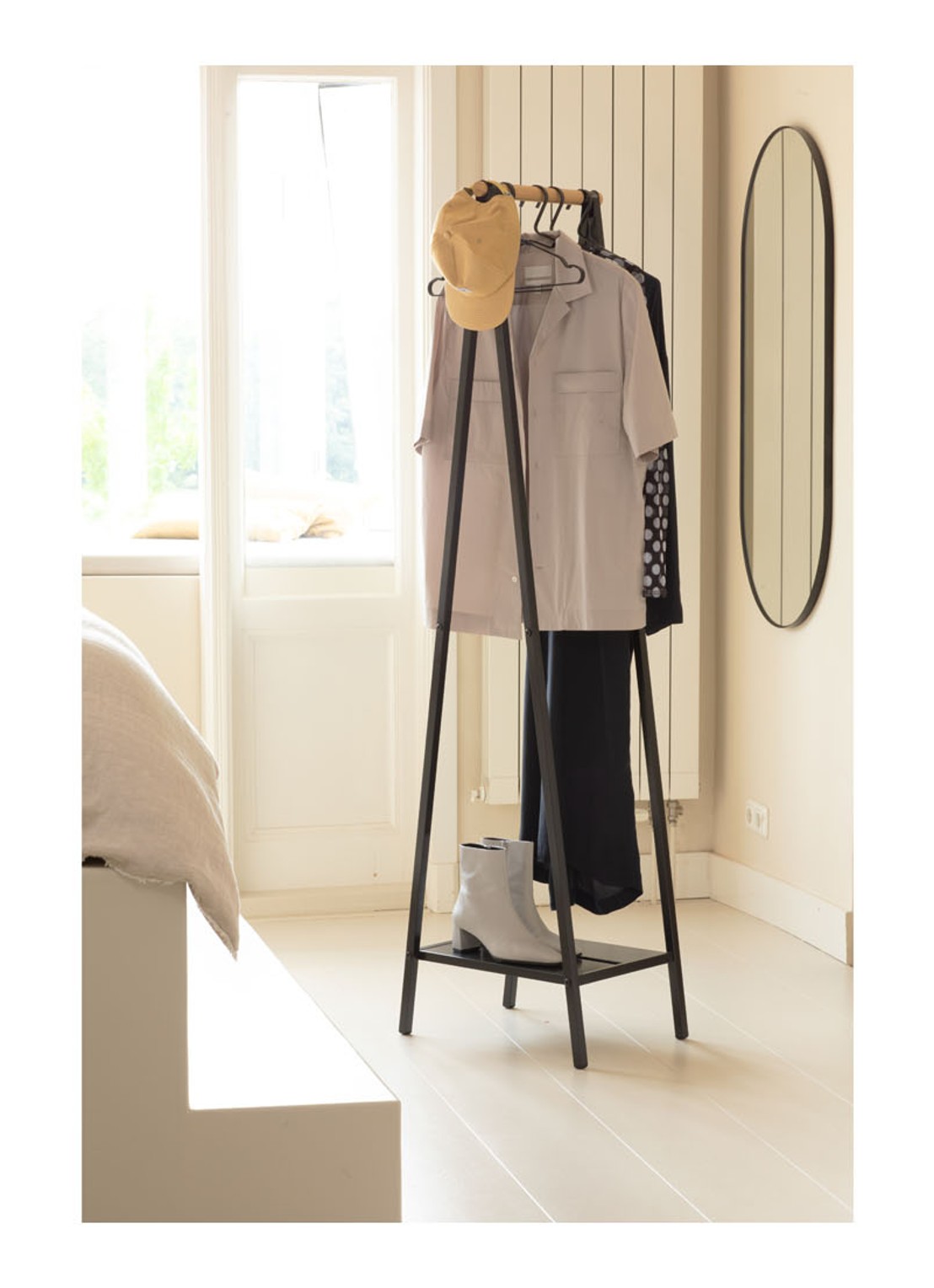 Brabantia Linn kledingrek 170 cm - detail zwart