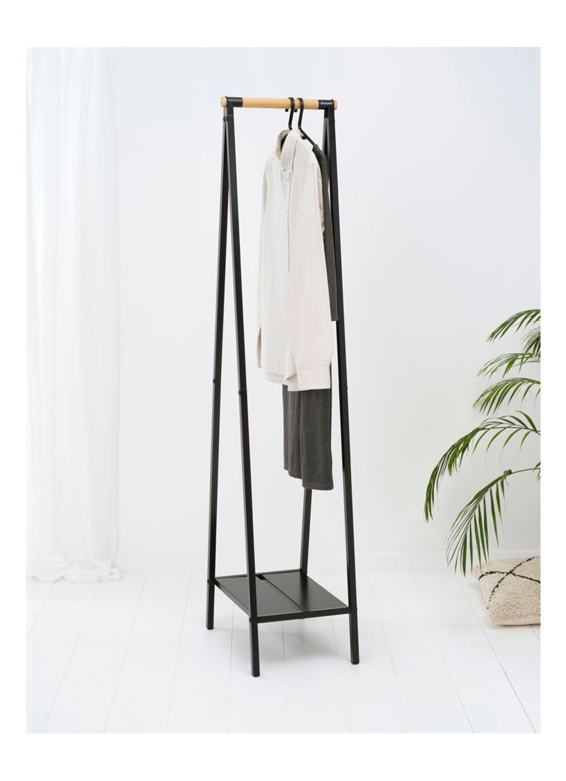 Brabantia Linn kledingrek 170 cm - voorkant 6 zwart