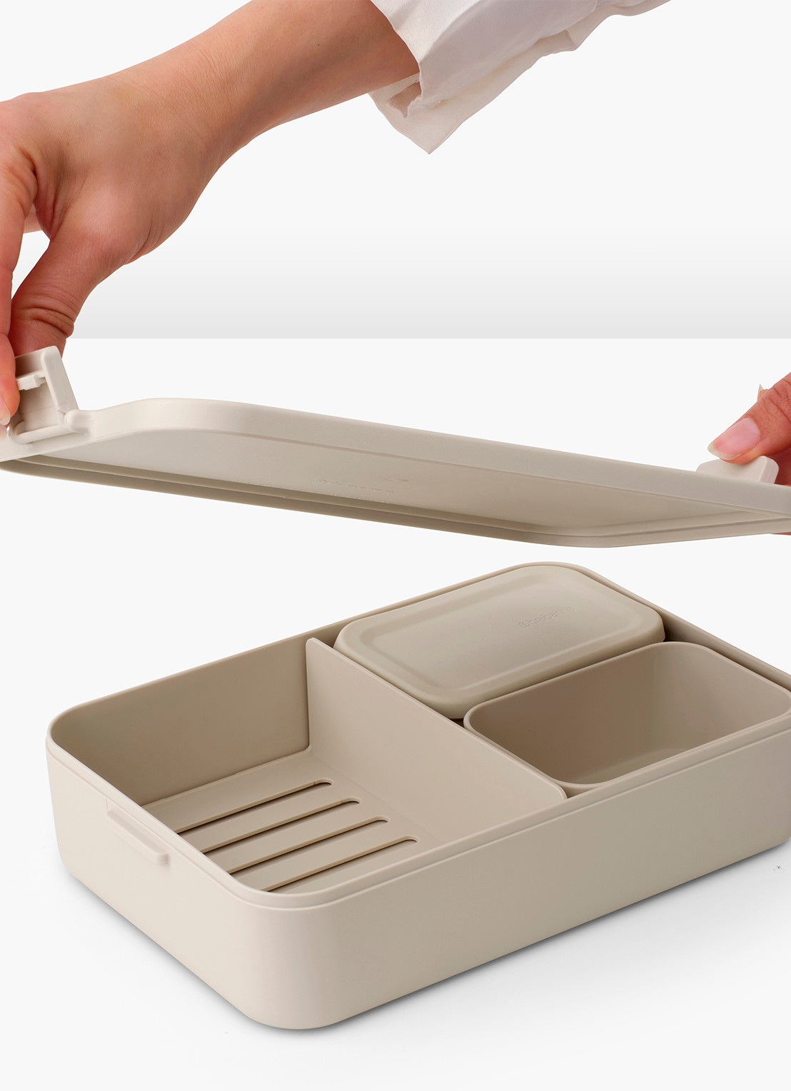 Brabantia Make & Take bento lunchbox/broodtrommel - detail 4 beige