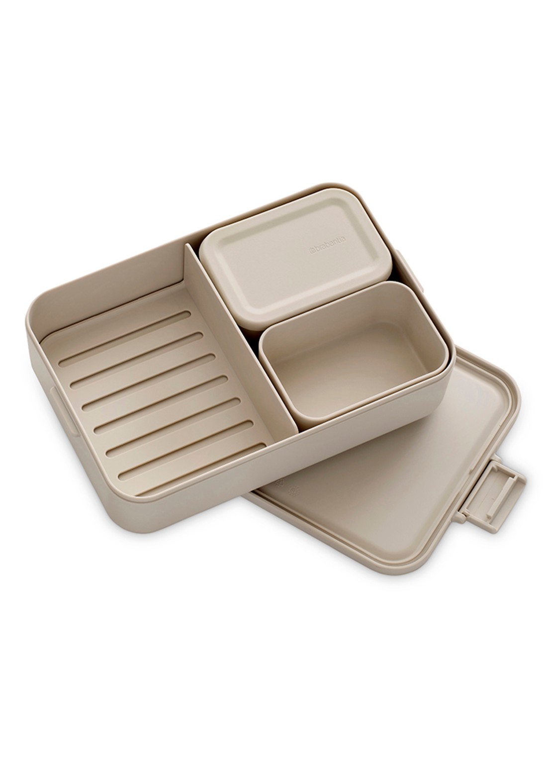 Brabantia Make & Take bento lunchbox/broodtrommel - voorkant 6 beige