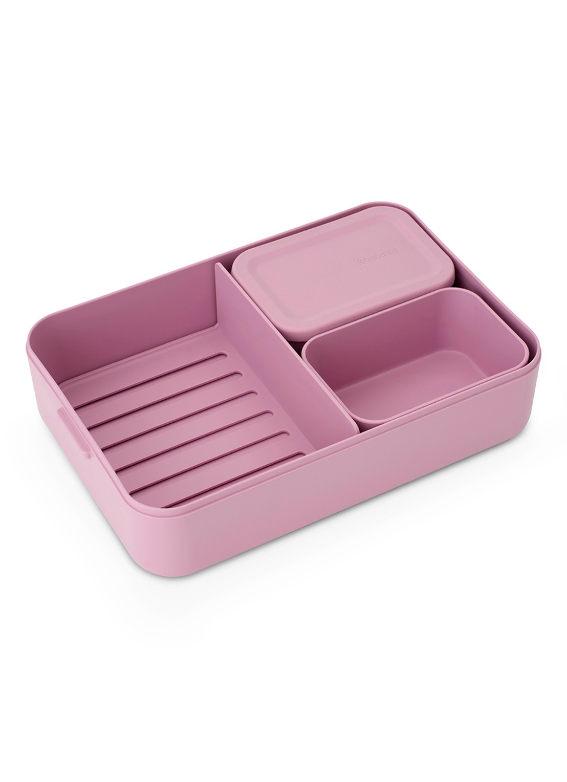Brabantia Make & Take bento lunchbox/broodtrommel - detail 2 donkerroze