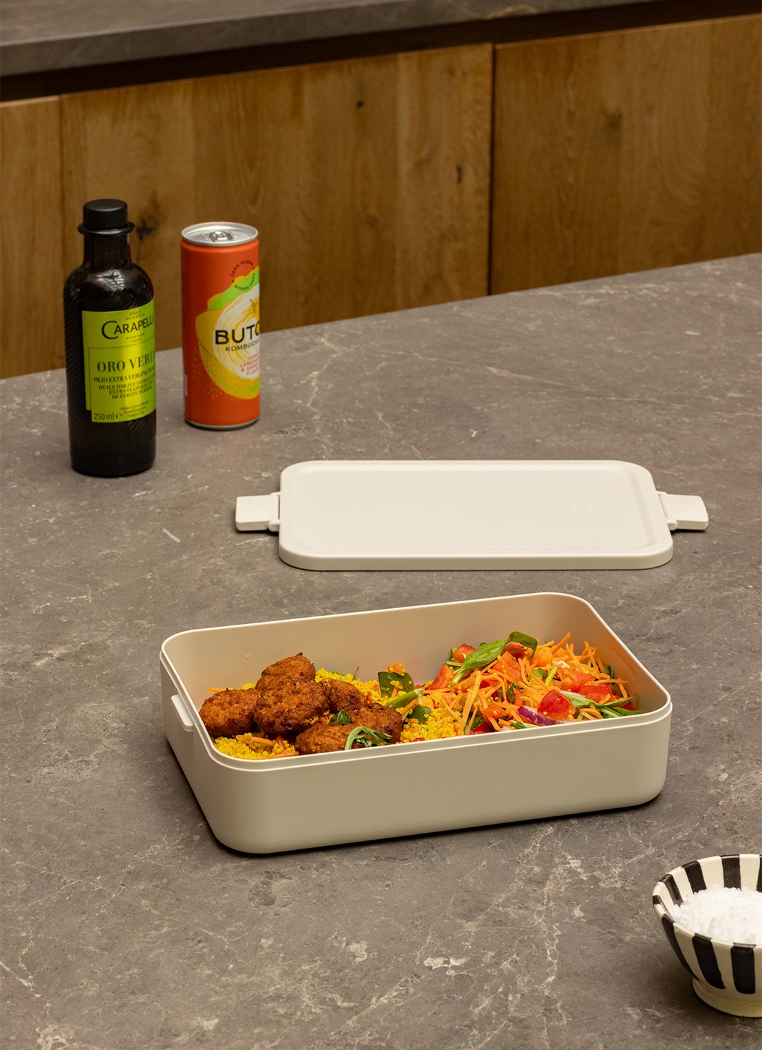 Brabantia Make & Take bento lunchbox/broodtrommel - detail 3 beige