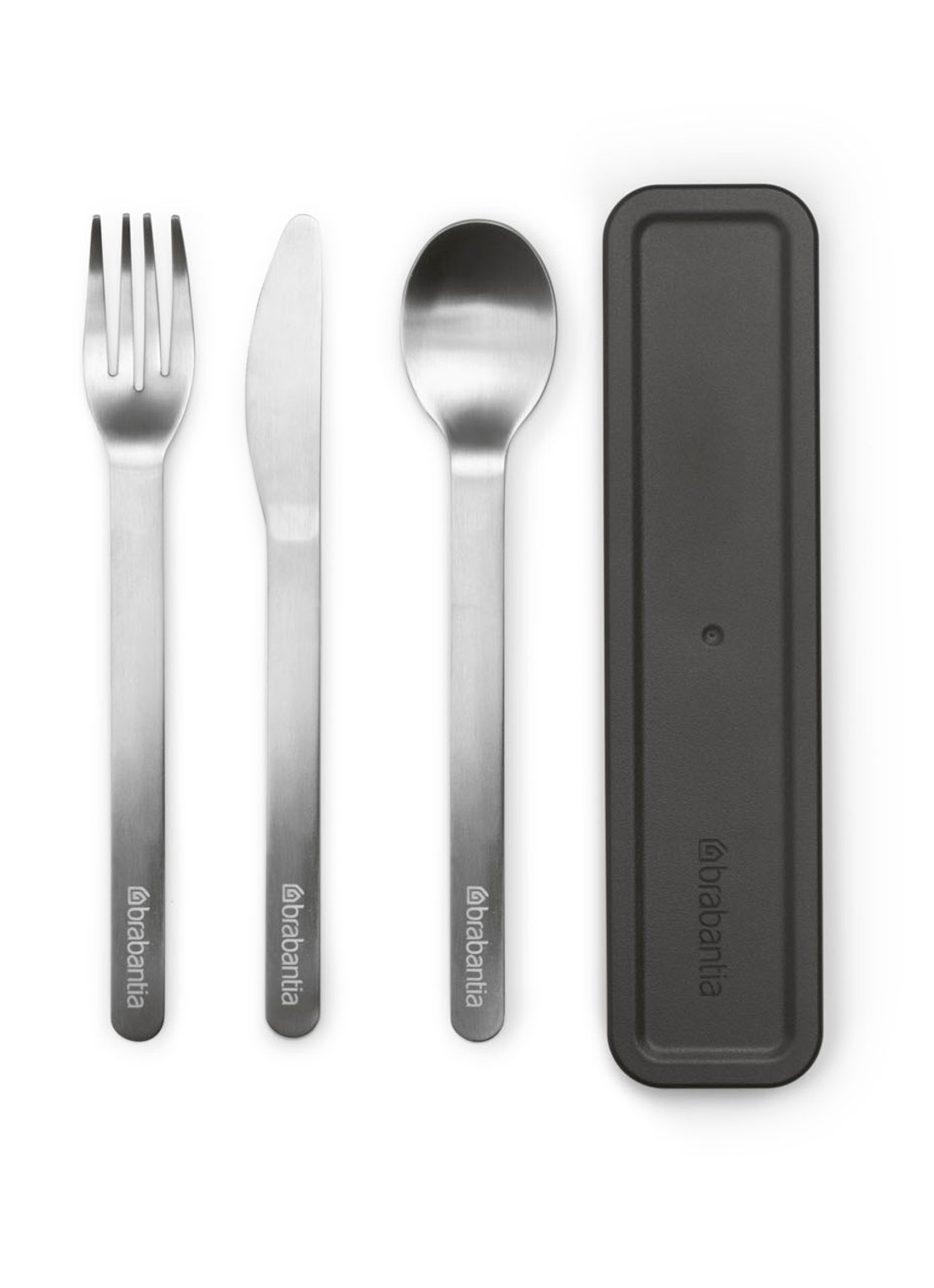 Brabantia Make & Take bestekset in houder 3-delig - voorkant 2 zwart