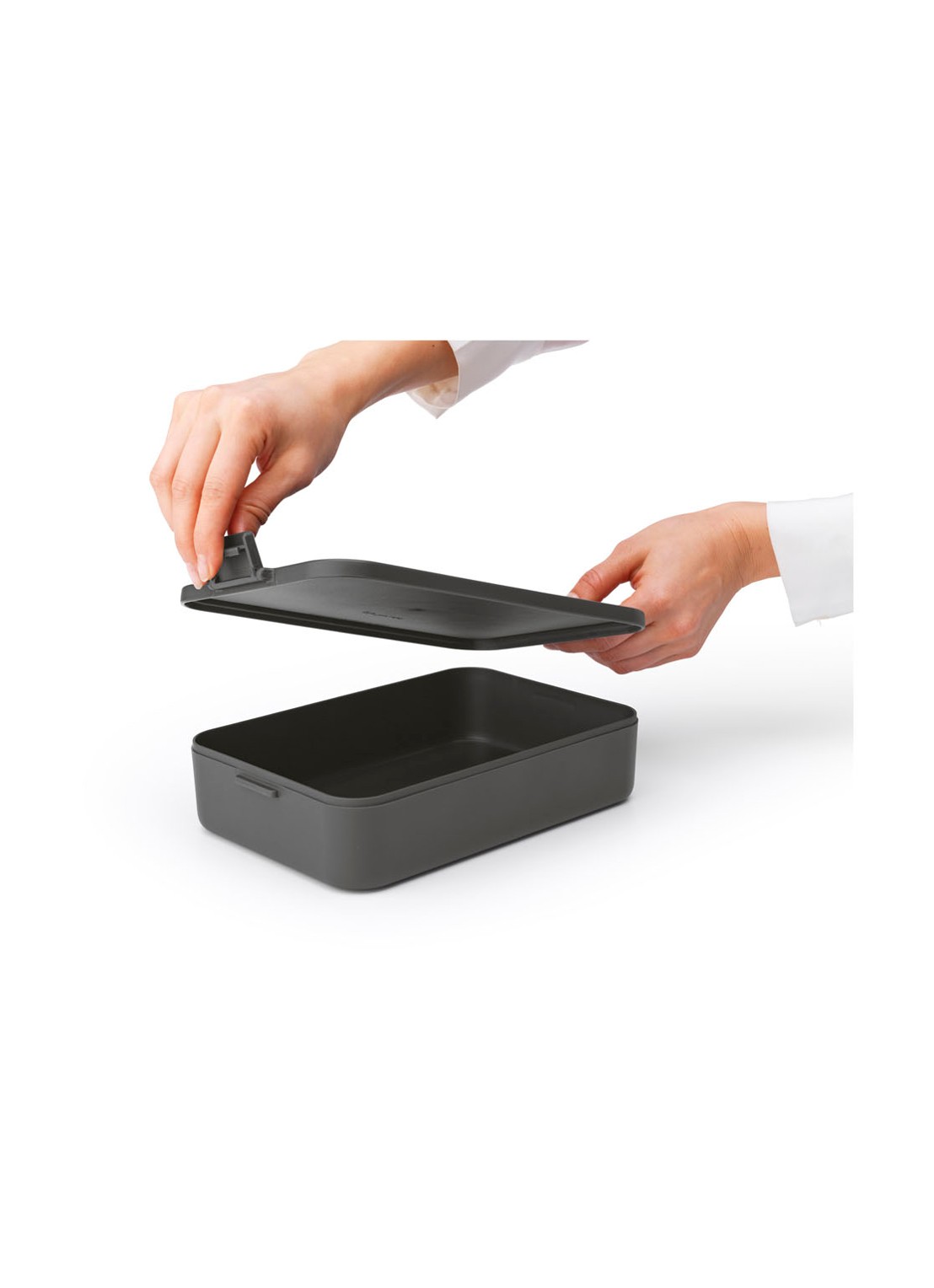 Brabantia Make & Take L broodtrommel - achterkant 4 donkergrijs