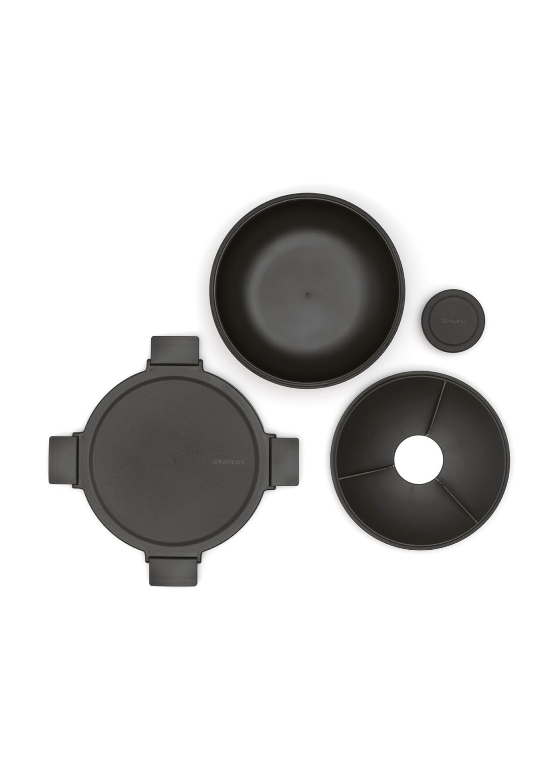 Brabantia Make & Take lunchbox 1,3 liter - achterkant 3 donkergrijs