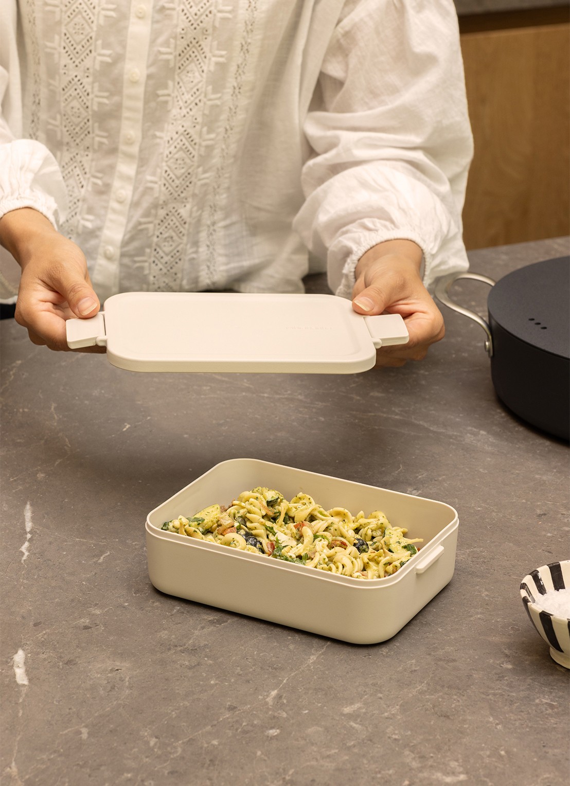 Brabantia Make & Take lunchbox/broodtrommel - detail 4 beige
