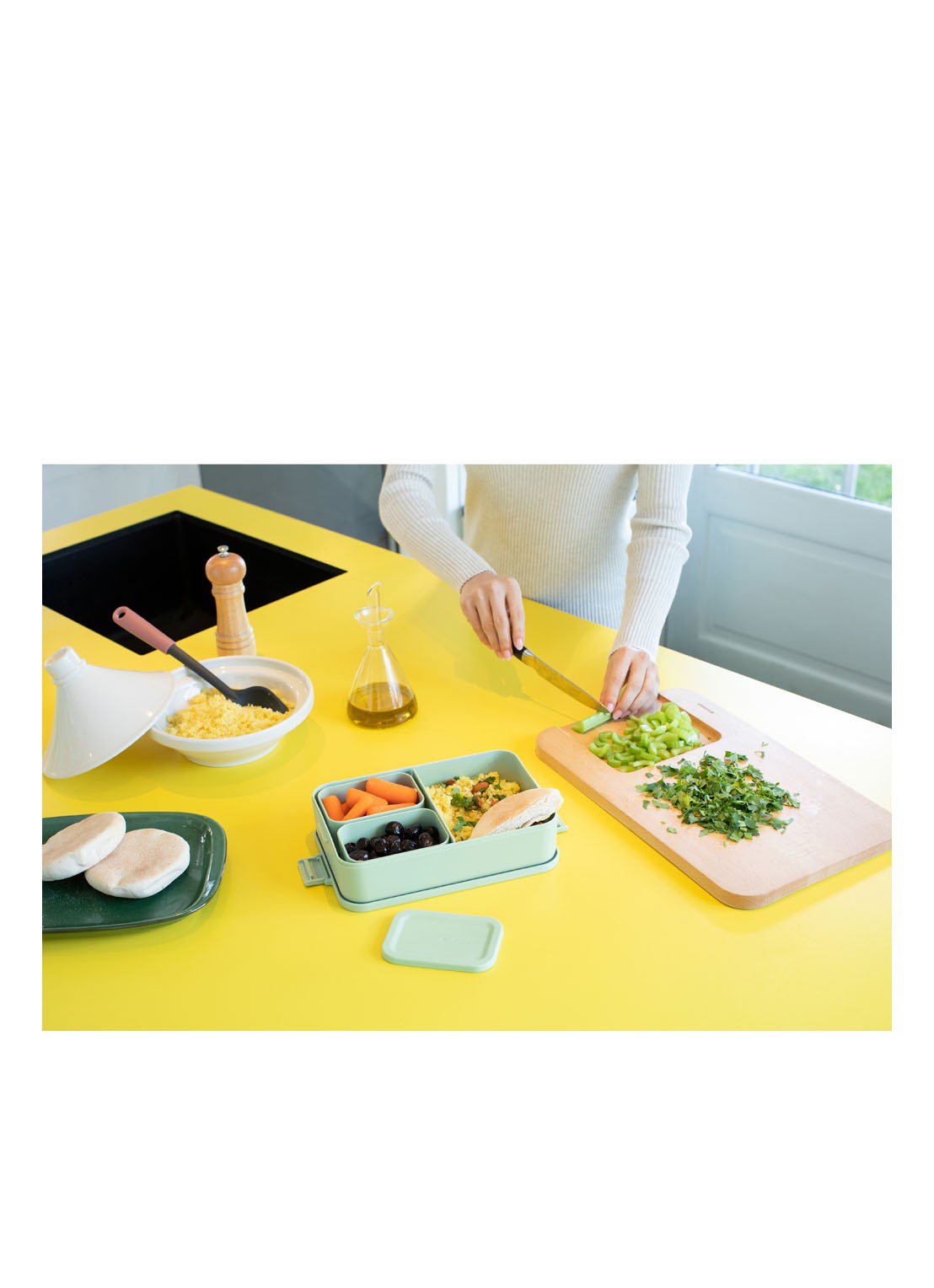 Brabantia Make & Take lunchbox L - detail 6 mint