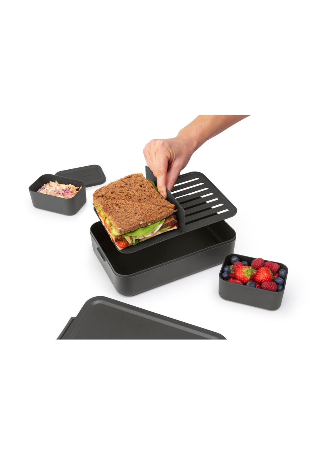 Brabantia Make & Take lunchbox L - detail 5 donkergrijs
