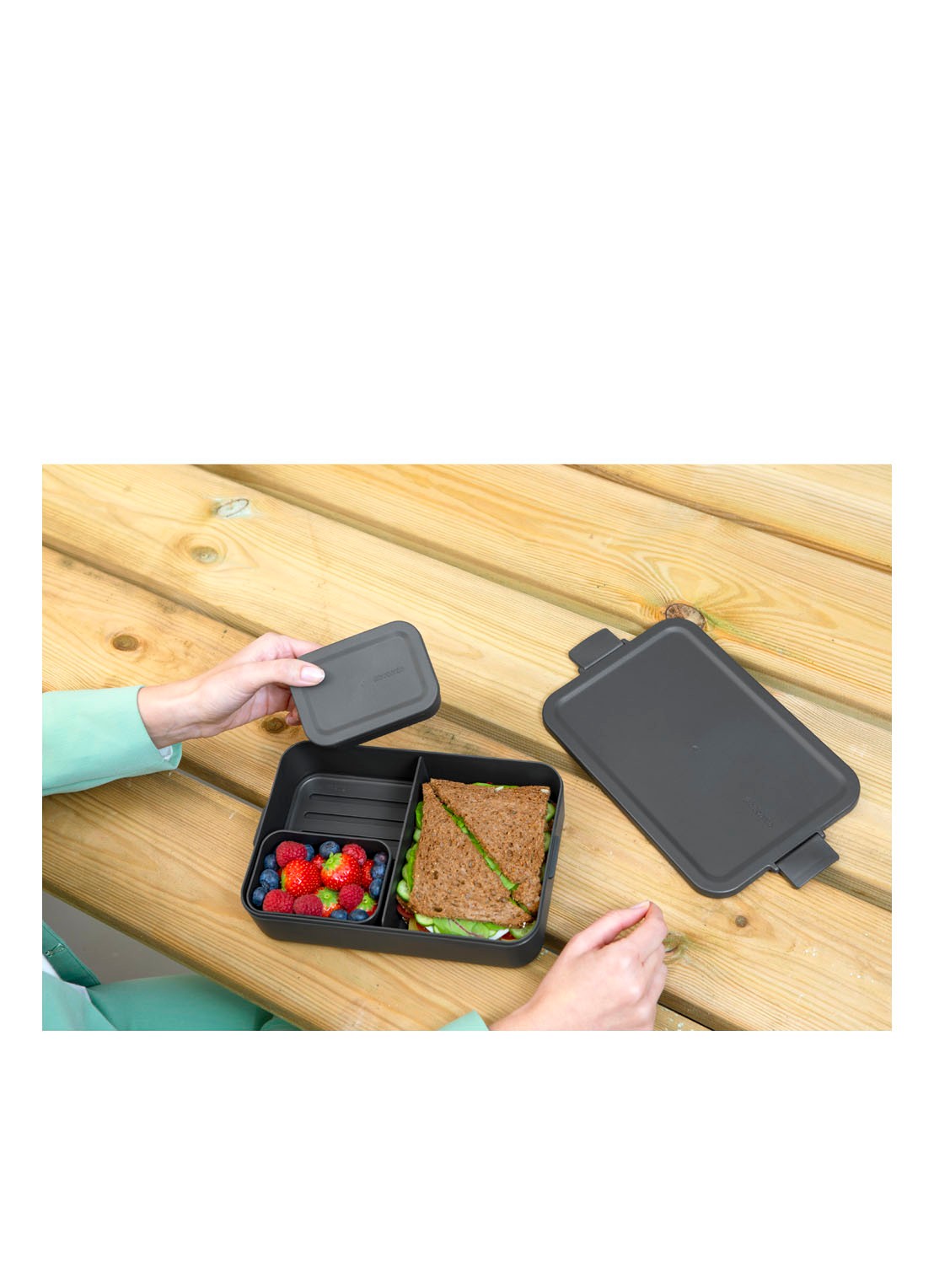 Brabantia Make & Take lunchbox L - detail 6 donkergrijs