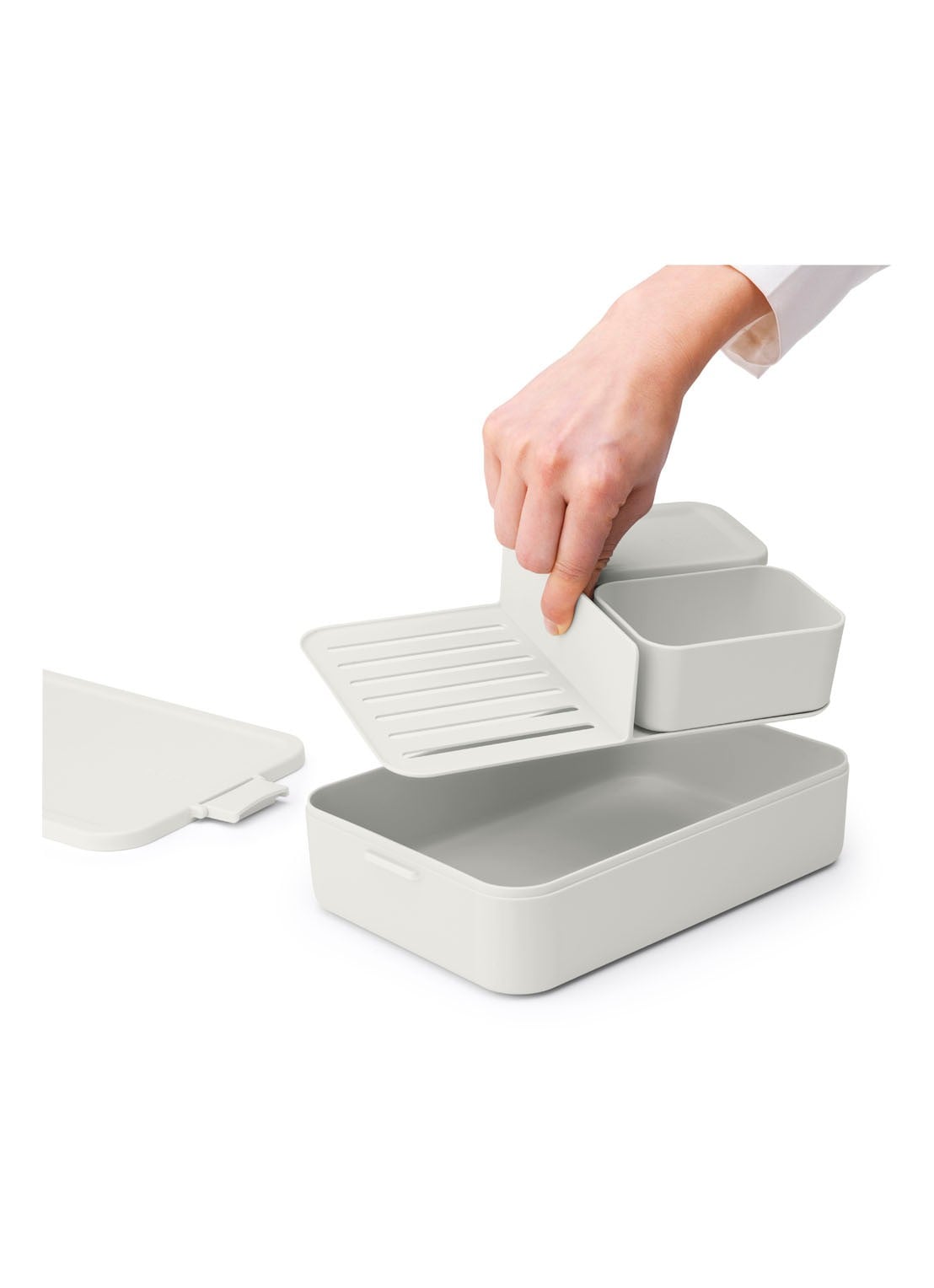 Brabantia Make & Take lunchbox L - detail 2 lichtgrijs