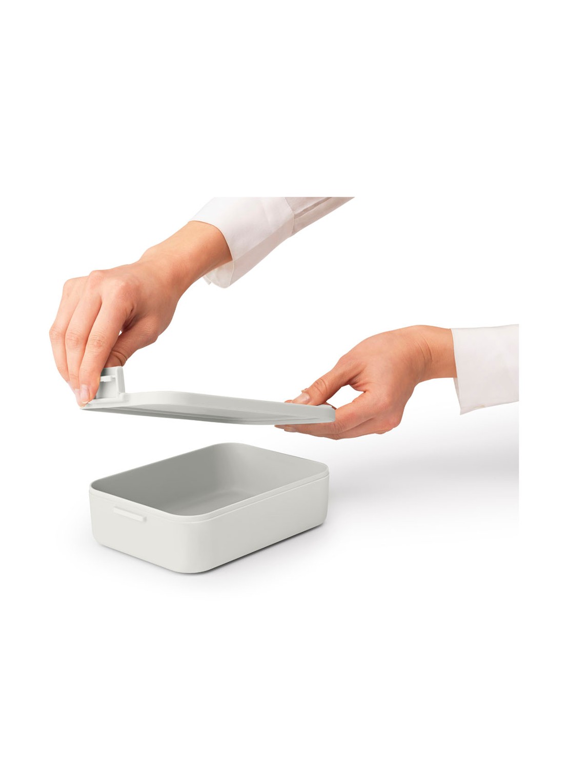 Brabantia Make & Take lunchbox M - achterkant 4 lichtgrijs