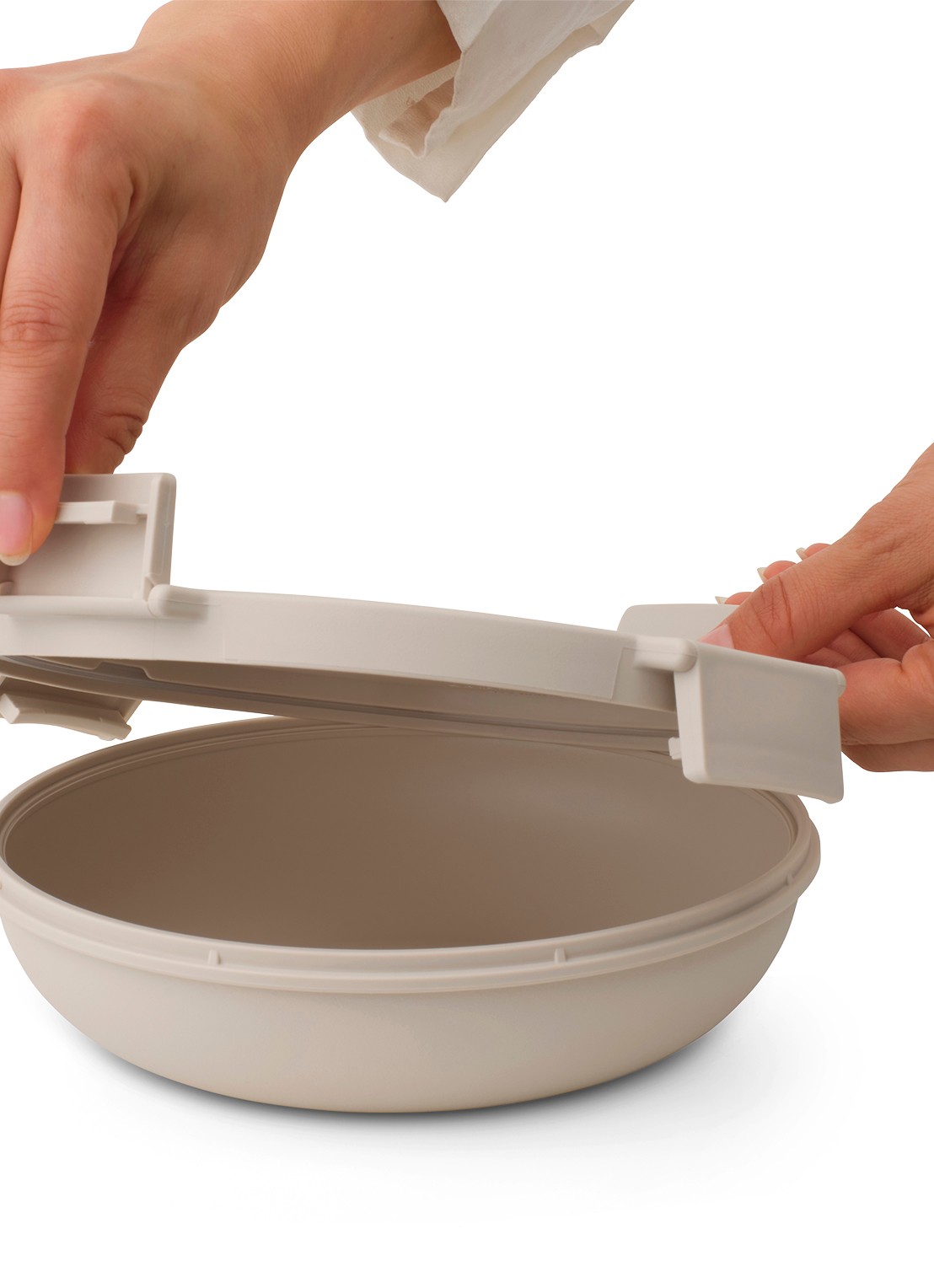 Brabantia Make & Take lunchkom 1 liter - achterkant beige