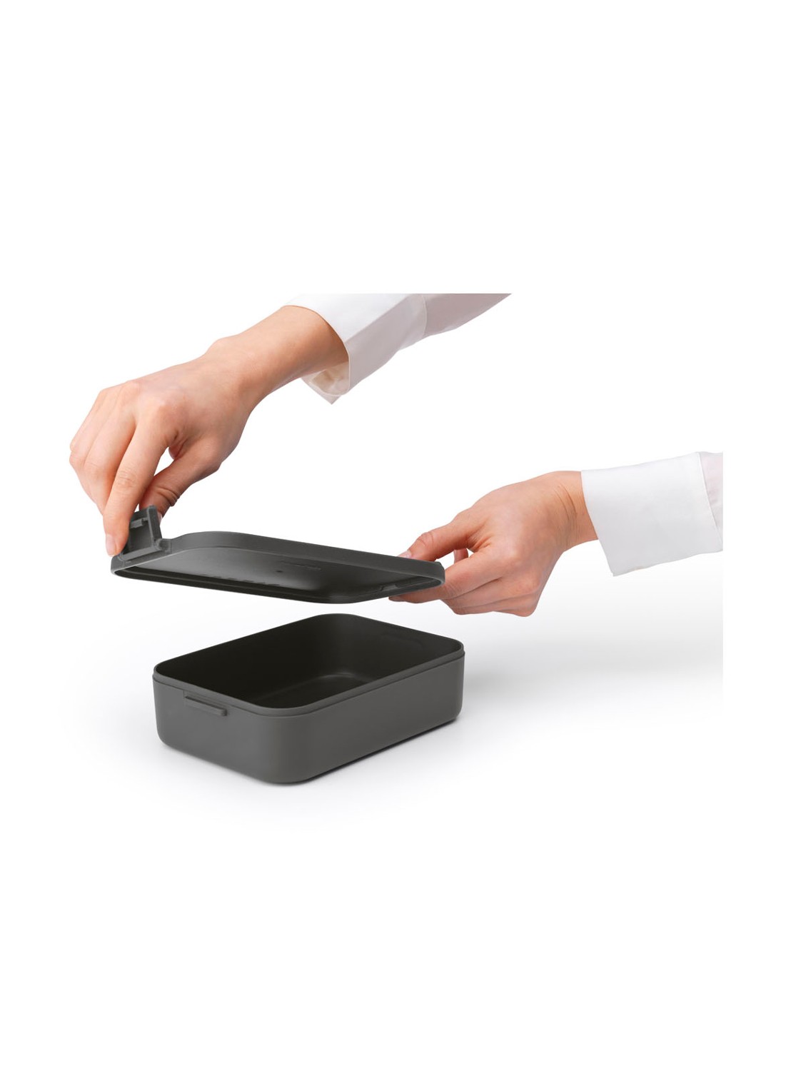 Brabantia Make & Take M broodtrommel - achterkant antraciet