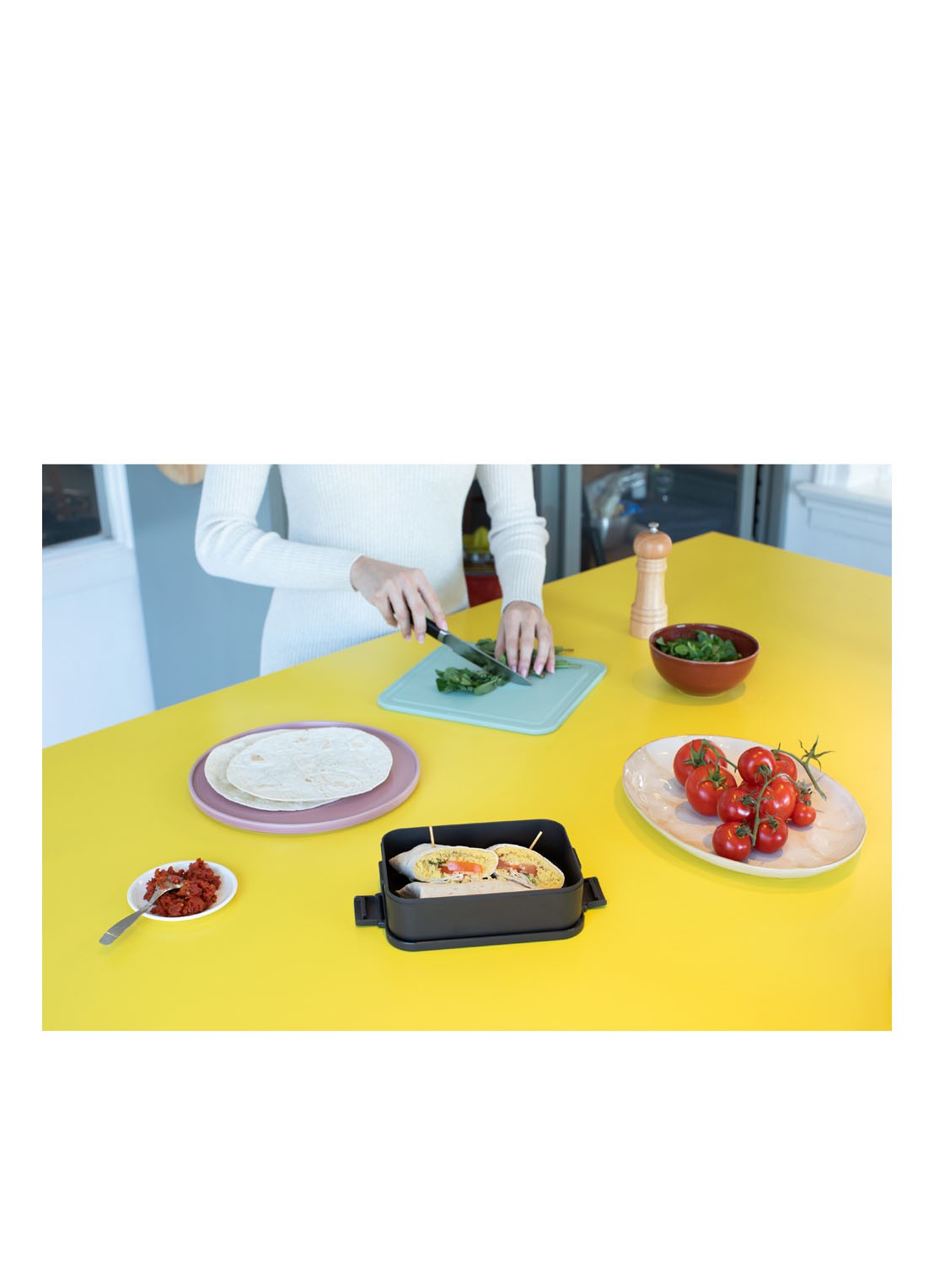 Brabantia Make & Take M broodtrommel - detail 6 antraciet