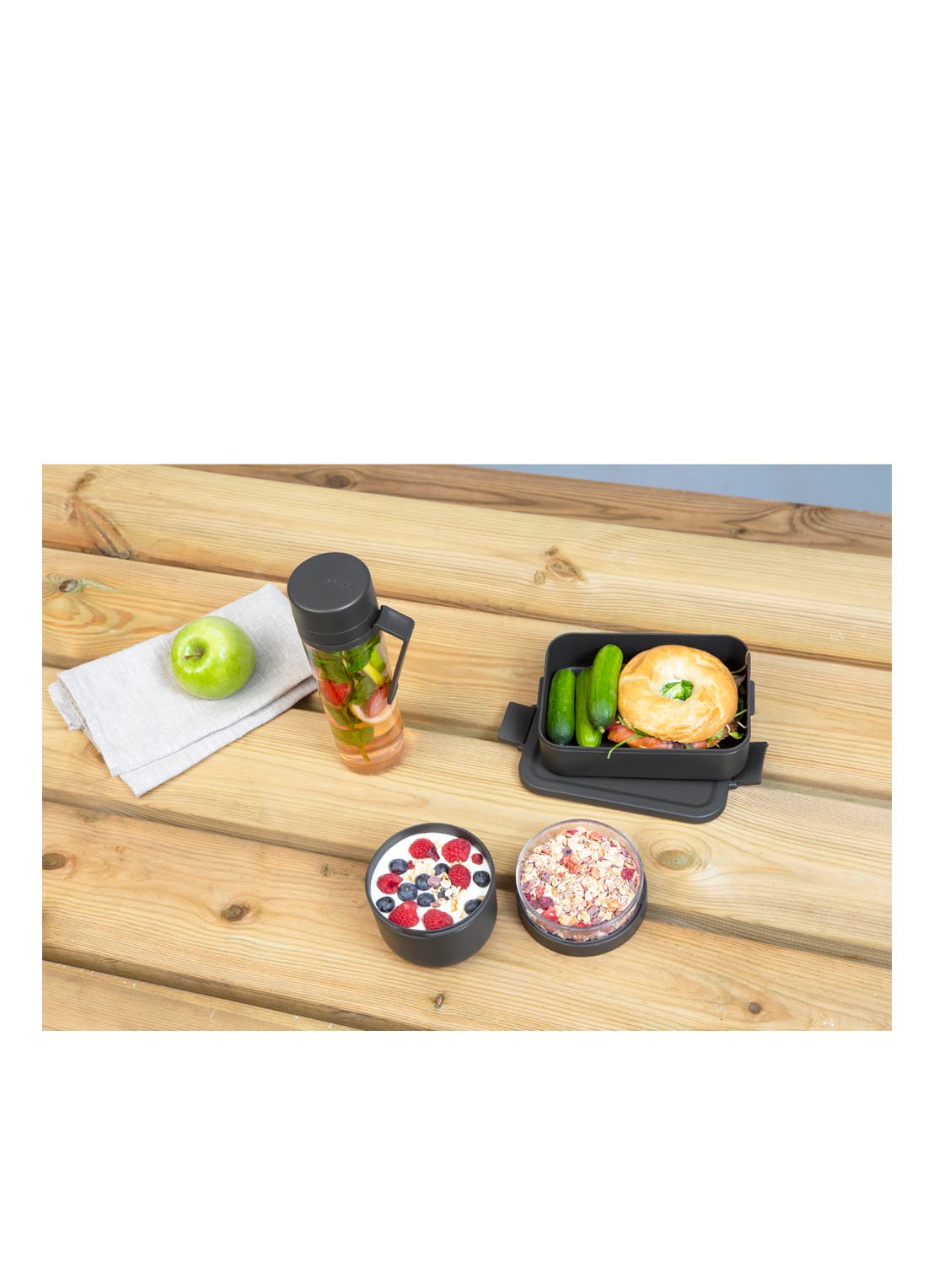 Brabantia Make & Take ontbijt- en lunchset - set van 3  - detail 5 donkergrijs