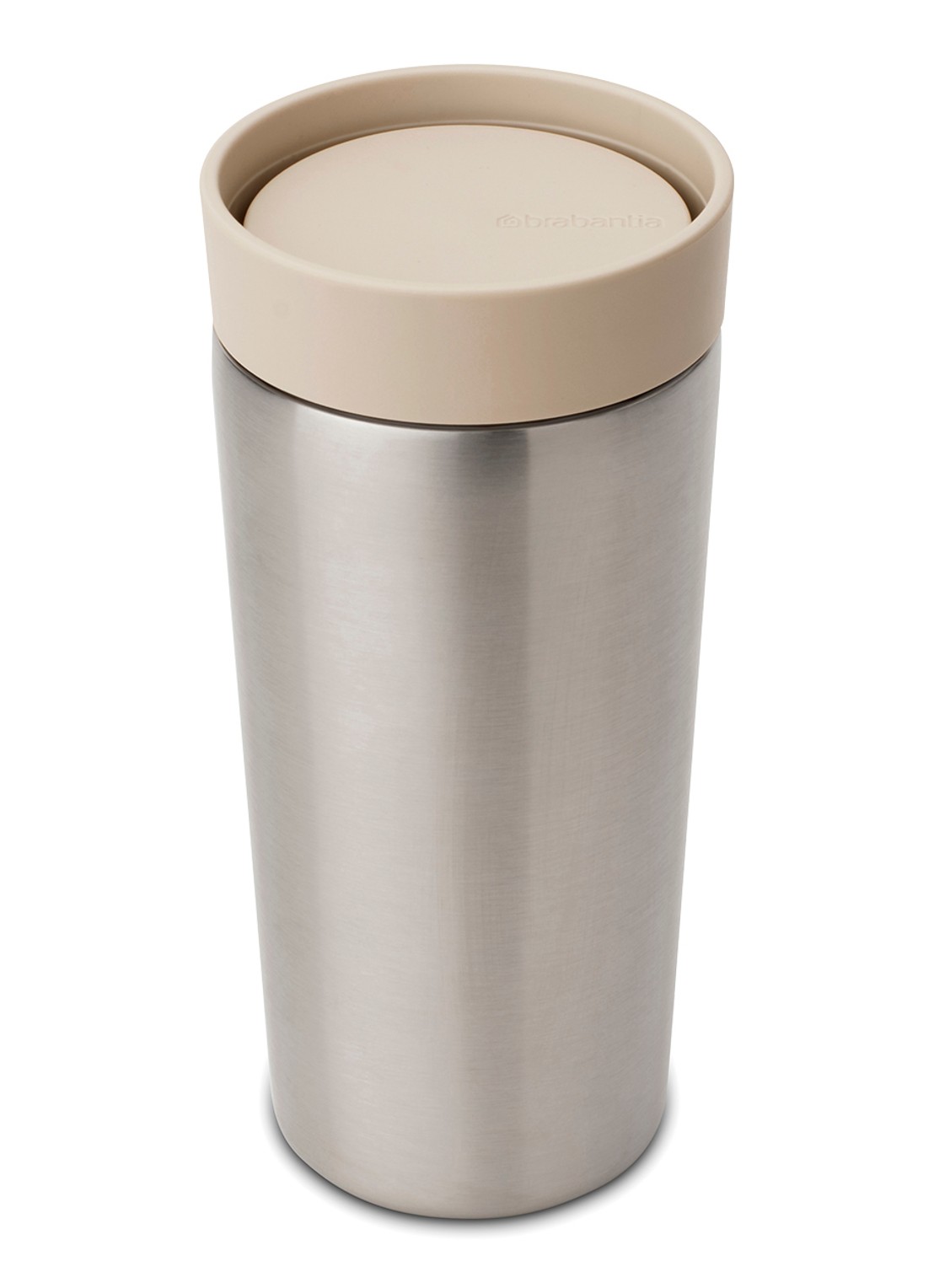 Brabantia Make & Take thermosbeker/koffiebeker 36 cl - voorkant beige