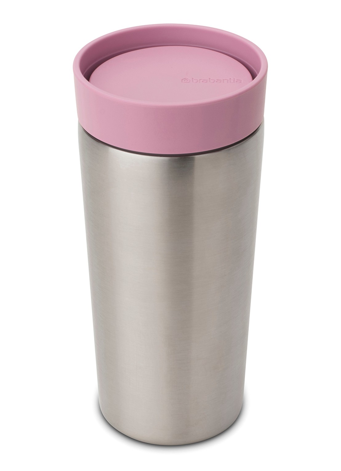 Brabantia Make & Take thermosbeker/koffiebeker 36 cl - voorkant donkerroze