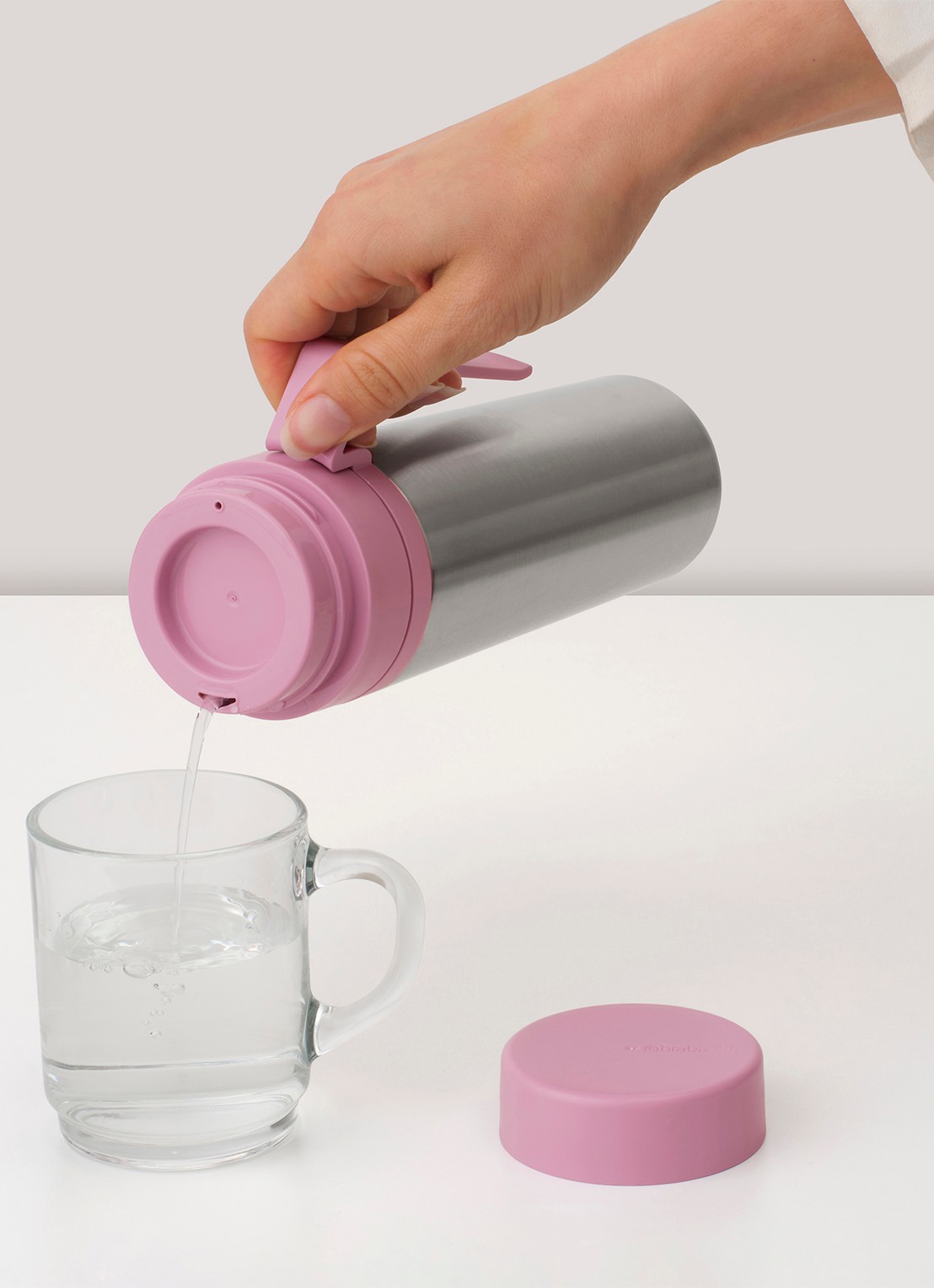 Brabantia Make & Take thermosfles 500 ml  - detail 2 donkerroze