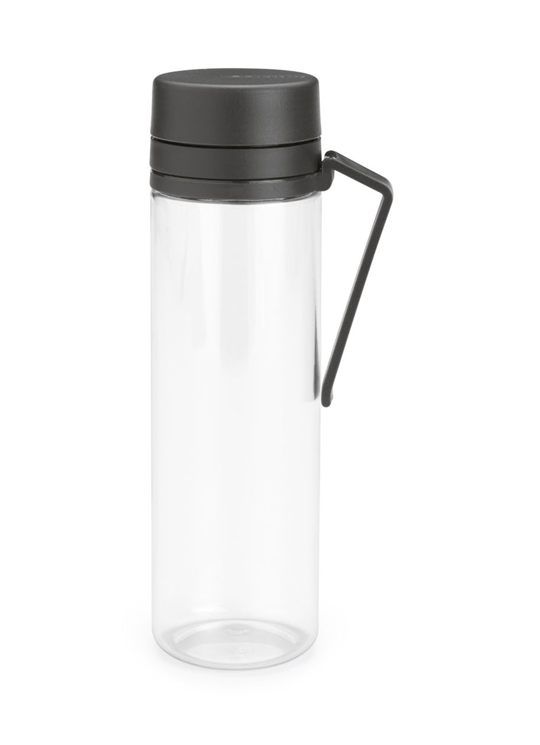 Brabantia Make & Take waterfles met zeef 0,5 liter - voorkant 4 donkergrijs