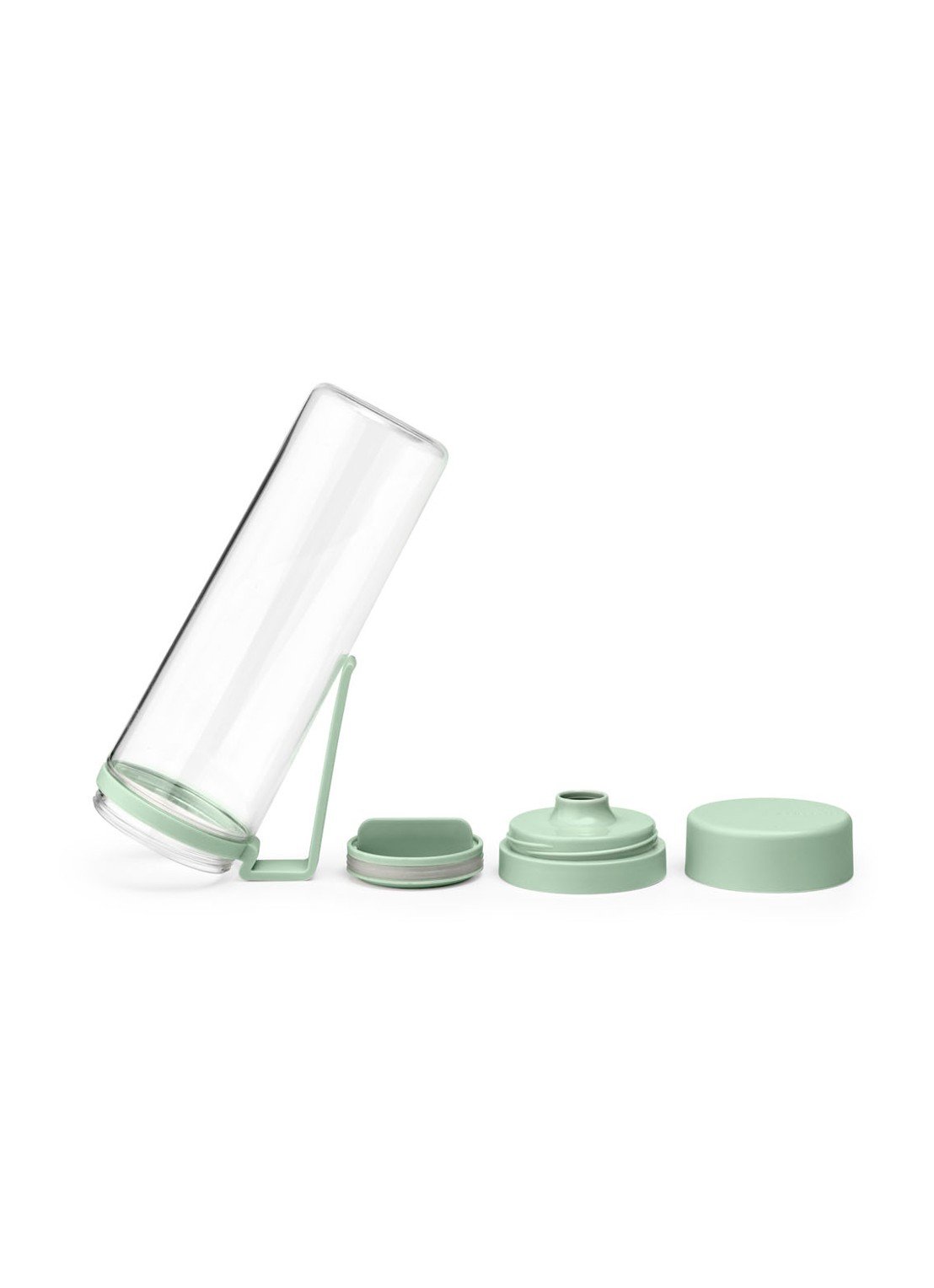 Brabantia Make & Take waterfles met zeef 0,5 liter - achterkant mint