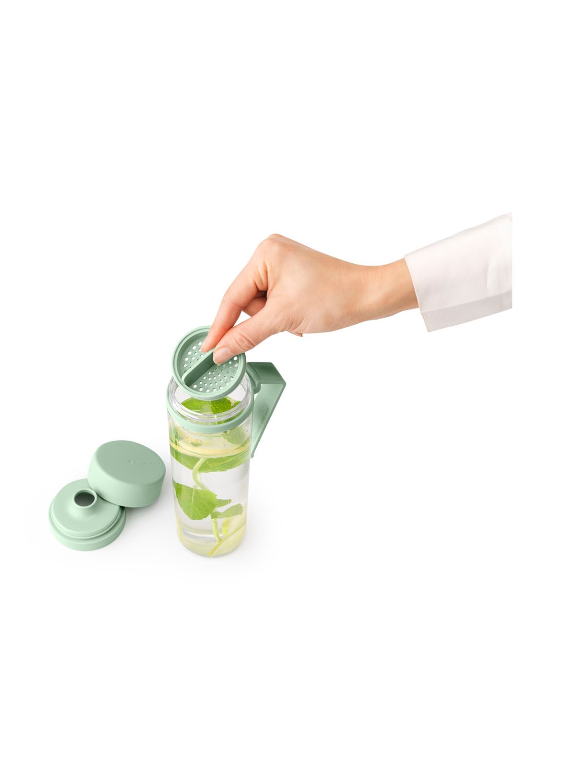 Brabantia Make & Take waterfles met zeef 0,5 liter - detail 4 mint