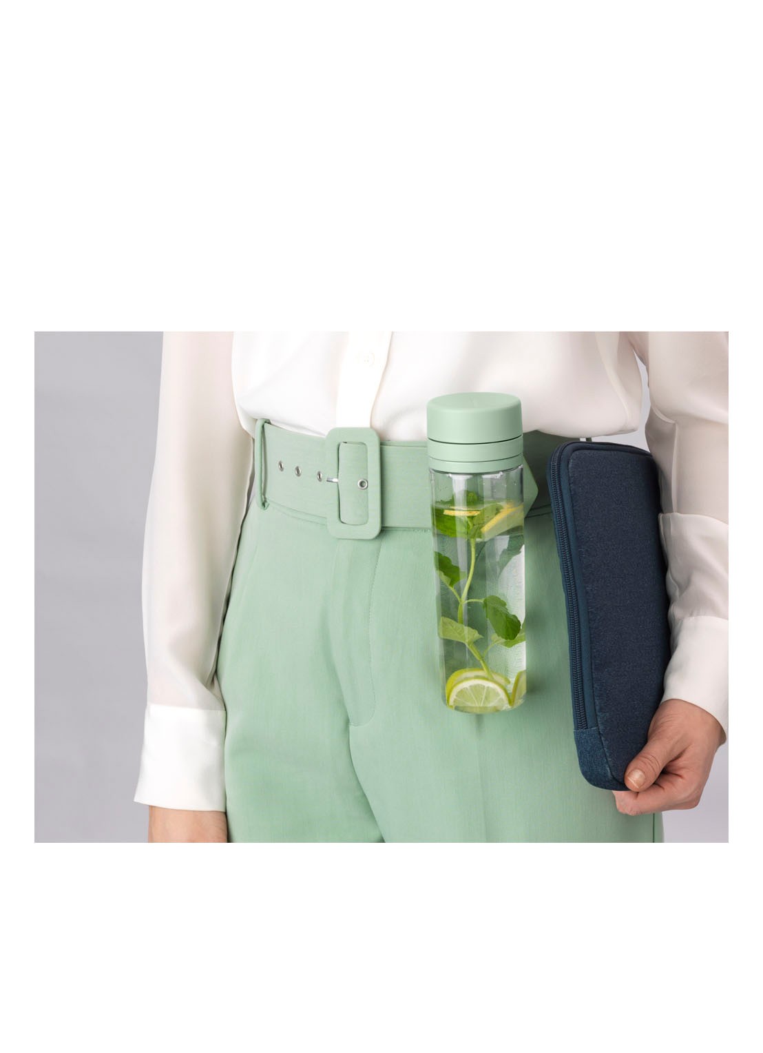 Brabantia Make & Take waterfles met zeef 0,5 liter - detail 5 mint