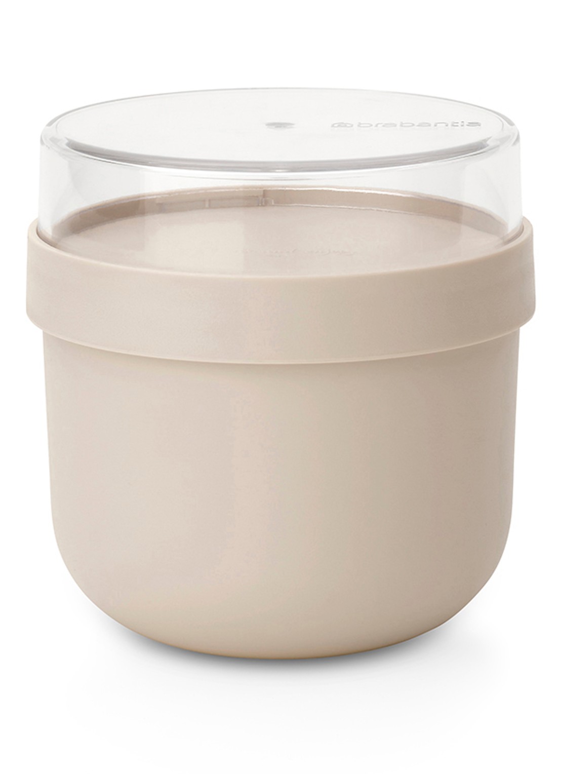 Brabantia Make & Take Yoghurt Beker To Go 500 ml - voorkant beige