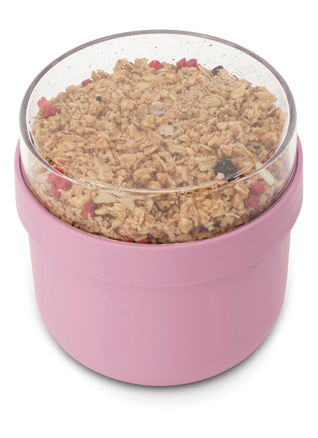 Brabantia Make & Take Yoghurt Beker To Go 500 ml - detail donkerroze
