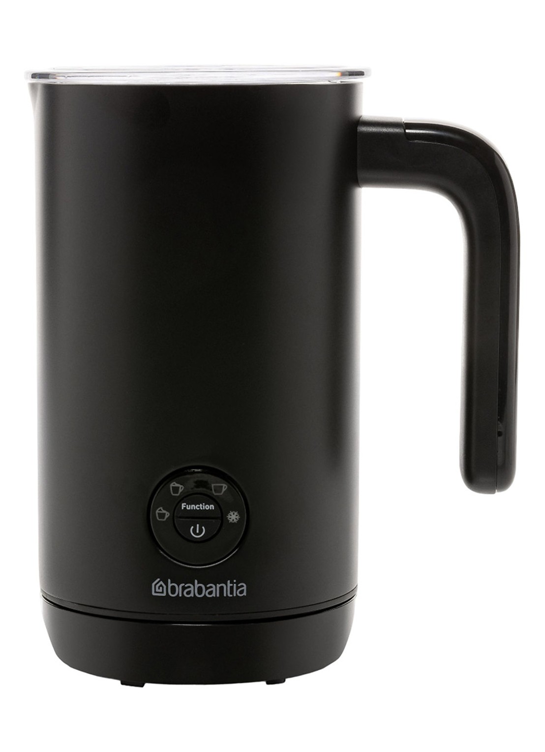Brabantia Melkopschuimer 200 ml BBEK1047 - voorkant zwart