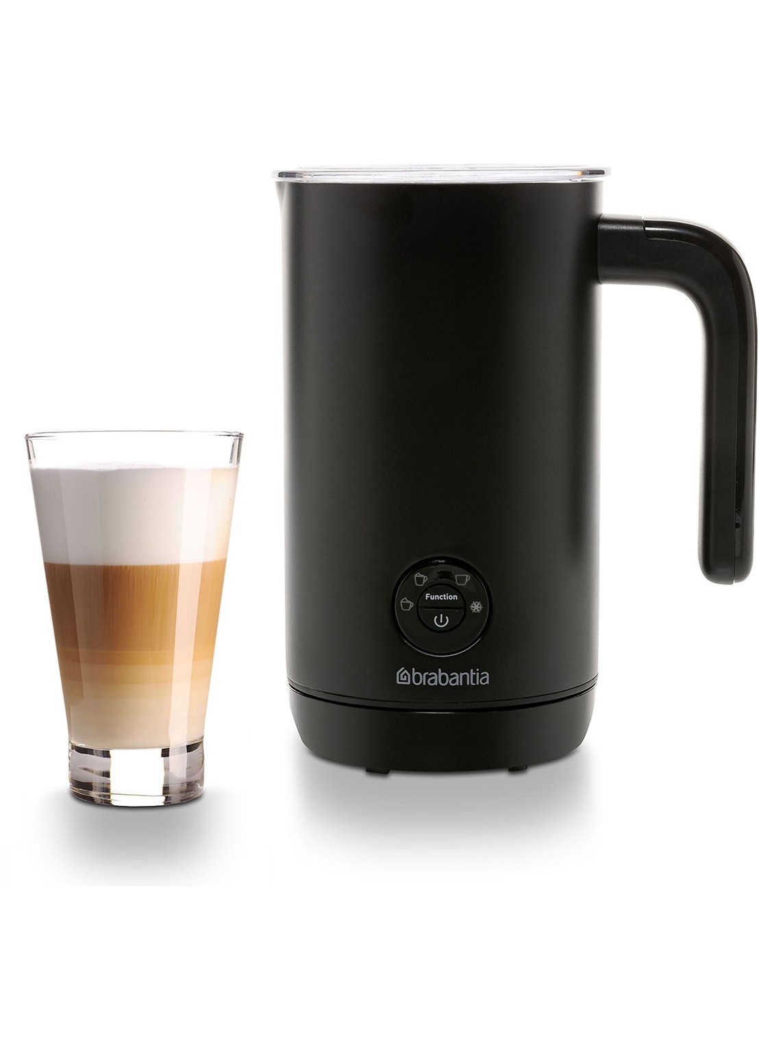 Brabantia Melkopschuimer 200 ml BBEK1047 - voorkant 2 zwart