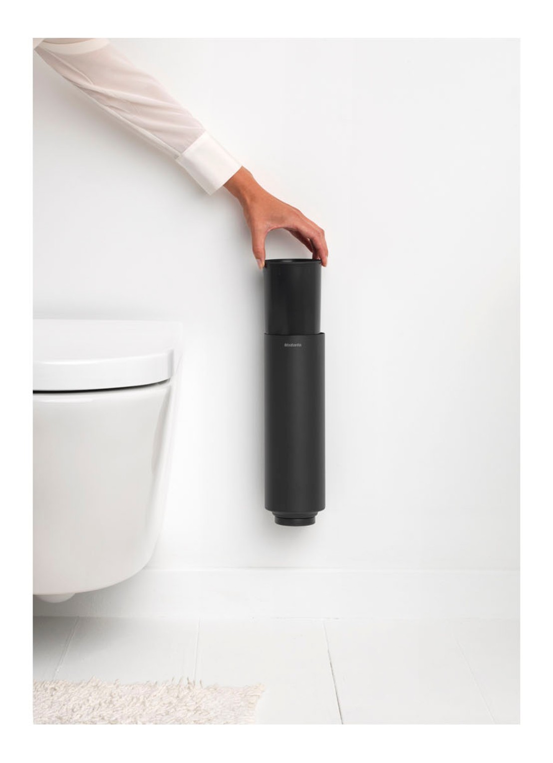 Brabantia MindSet toiletborstel met houder 40,6 cm - detail 6 antraciet