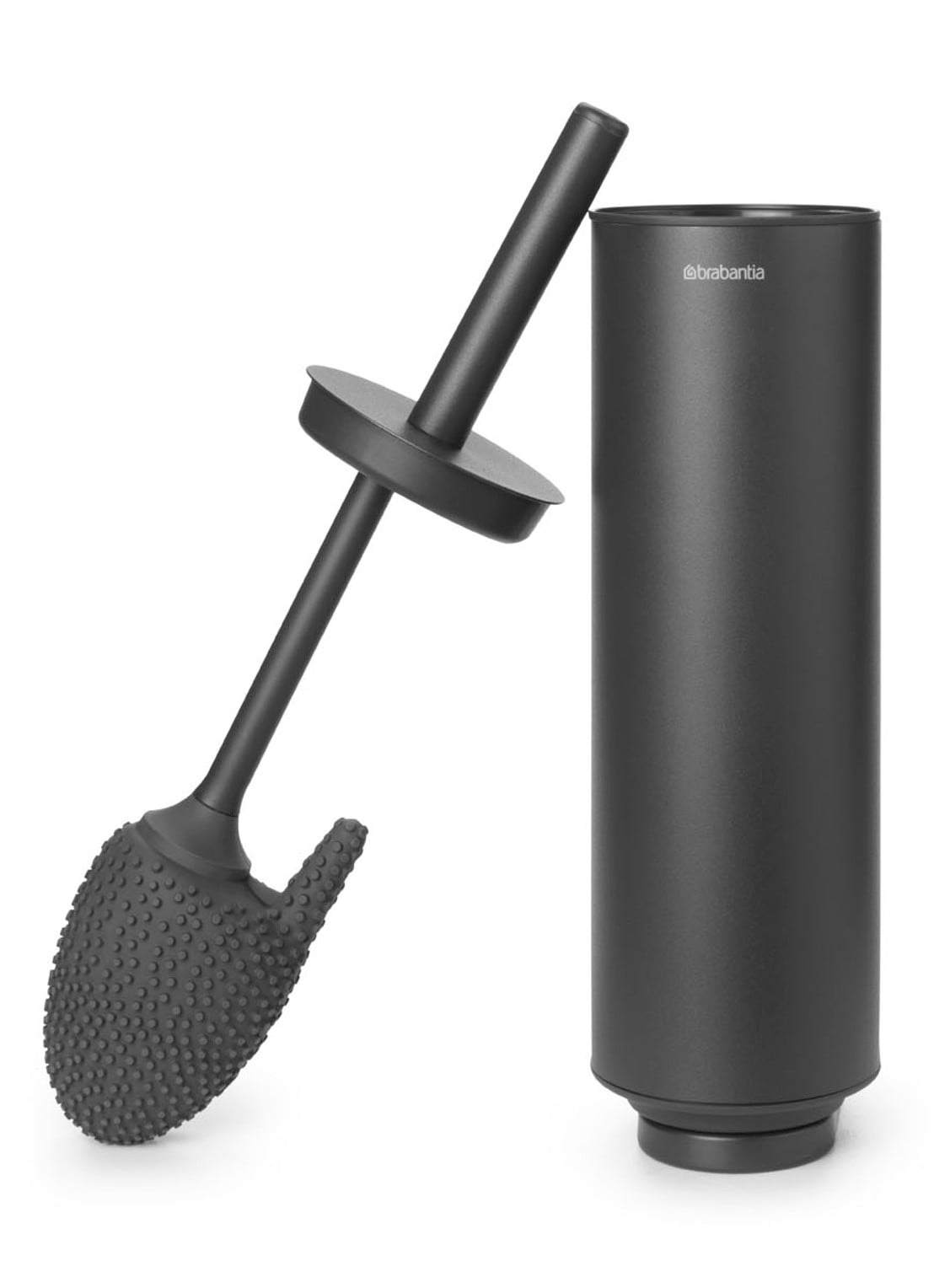 Brabantia MindSet toiletborstel met houder 40,6 cm - voorkant 2 antraciet
