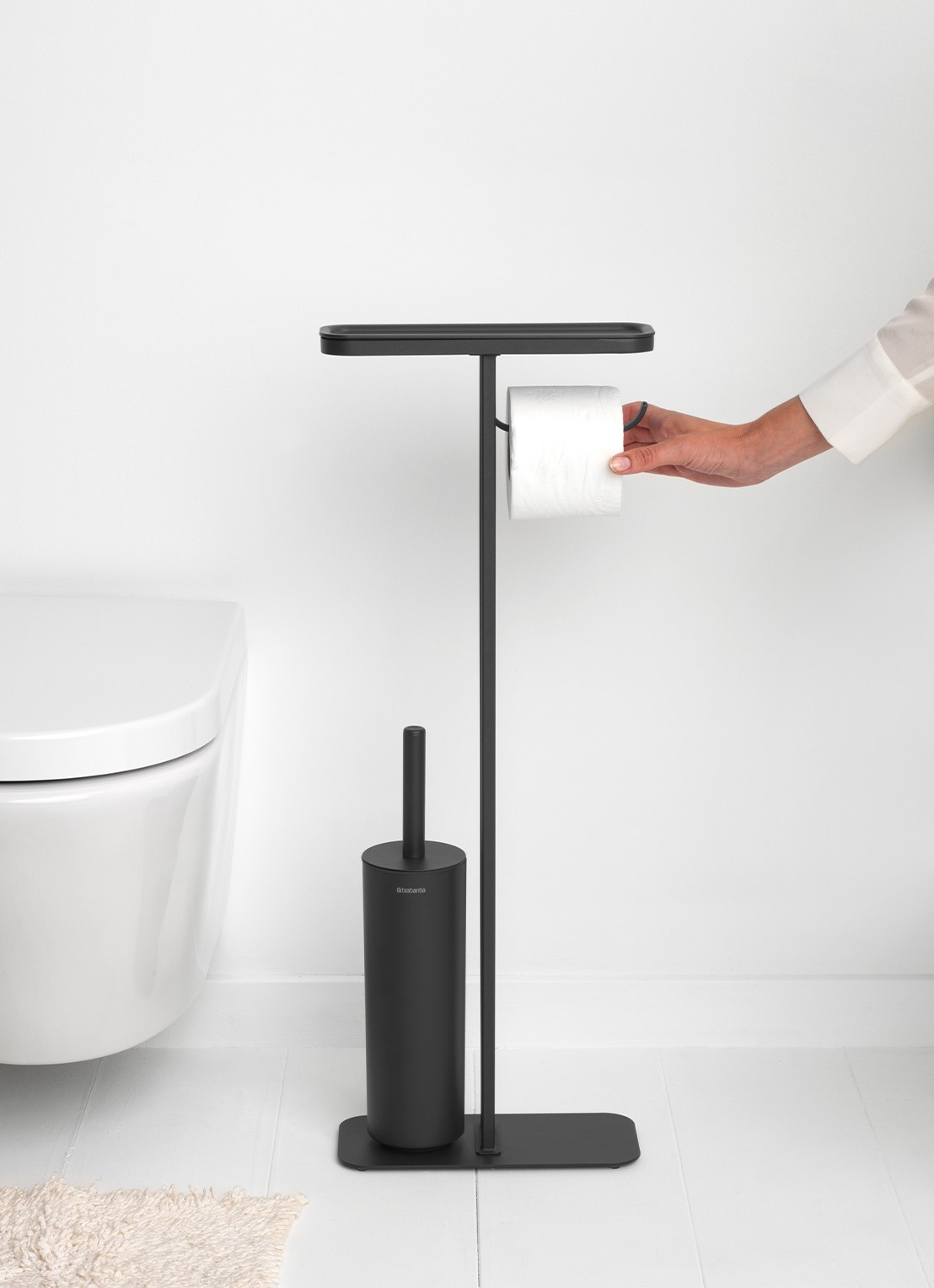 Brabantia MindSet toiletbutler - detail 5 antraciet