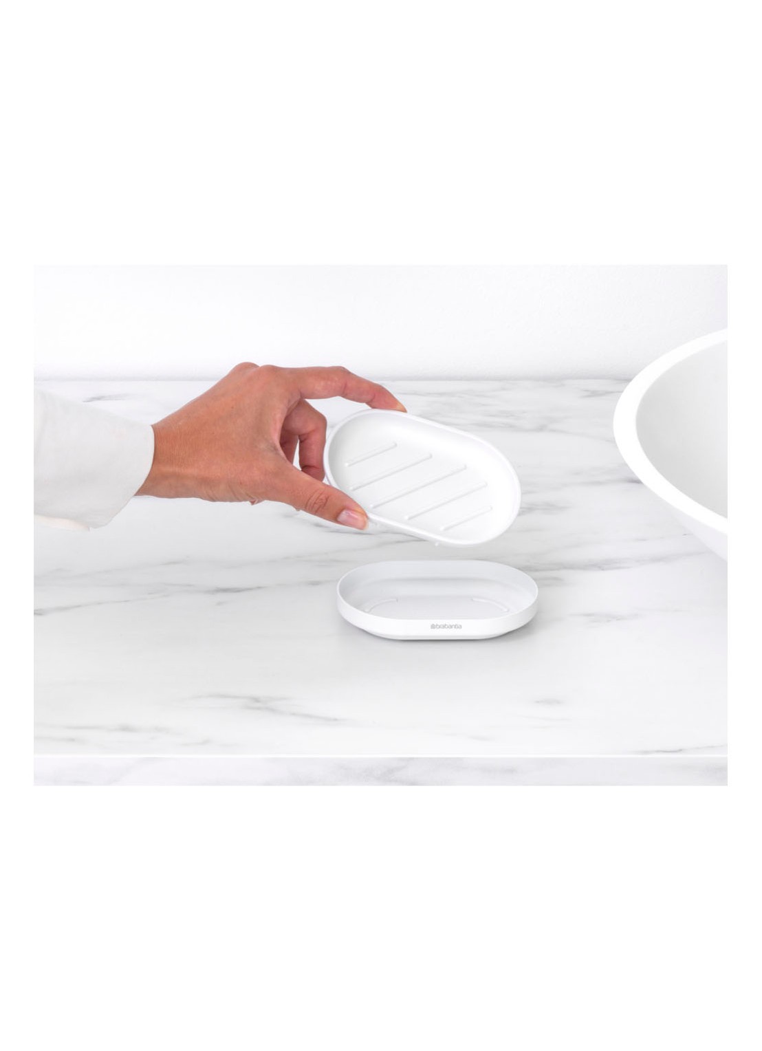 Brabantia MindSet zeepbakje 8,1 cm x 12,1 cm - detail 7 wit