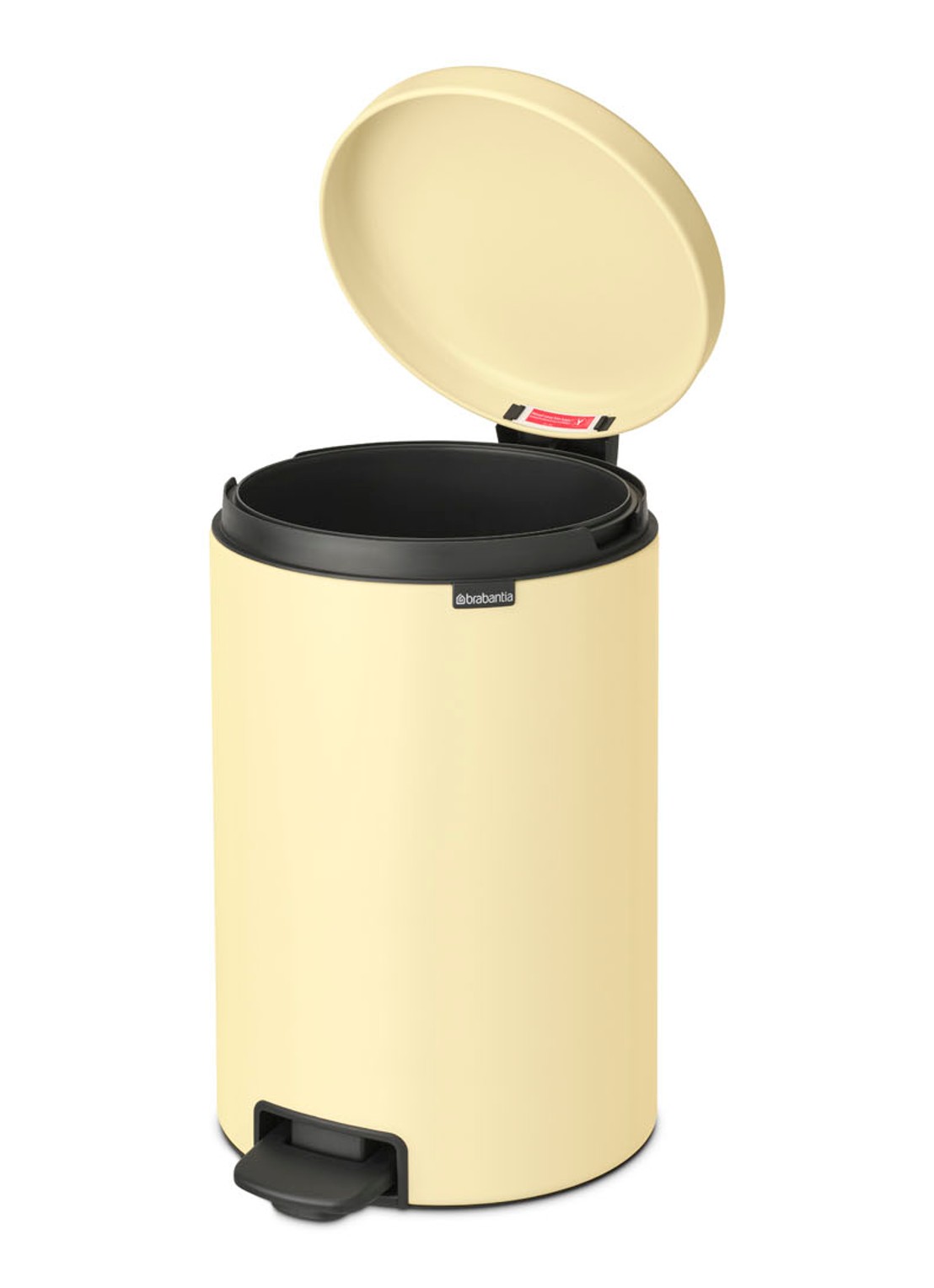 Brabantia NewIcon pedaalemmer 20 liter - voorkant 8 lichtgeel