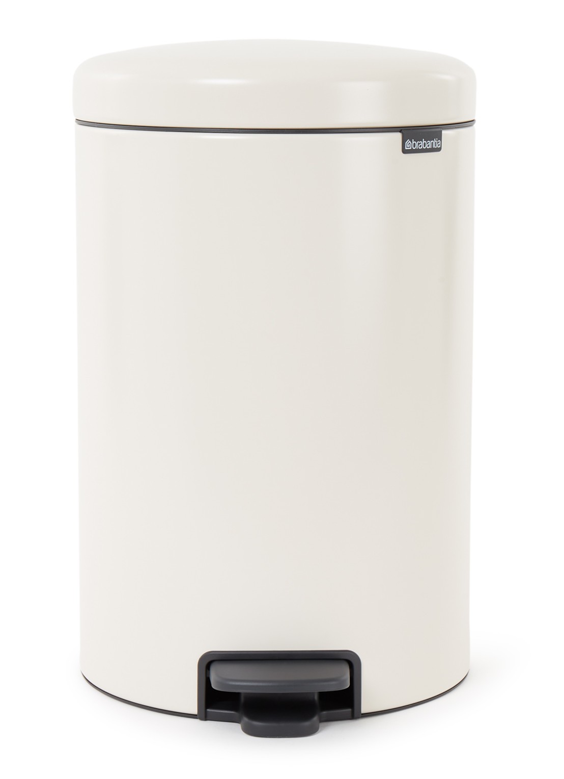 Brabantia NewIcon pedaalemmer 20 liter - voorkant creme