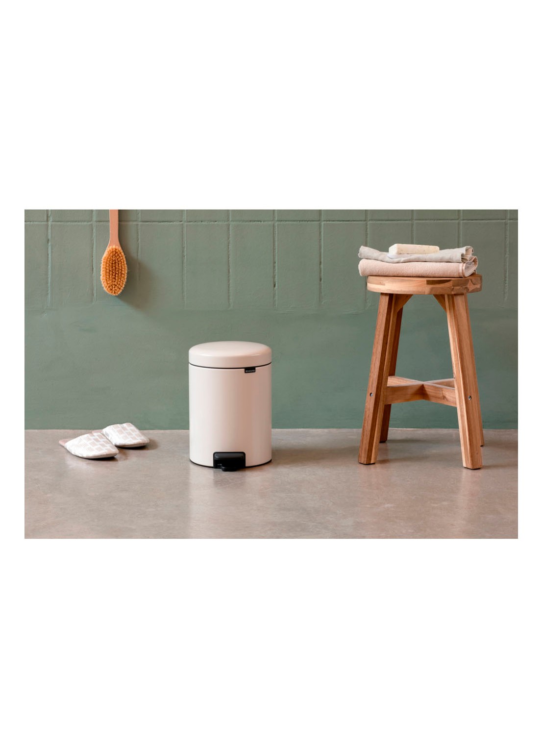 Brabantia NewIcon pedaalemmer 3 liter - detail 5 beige