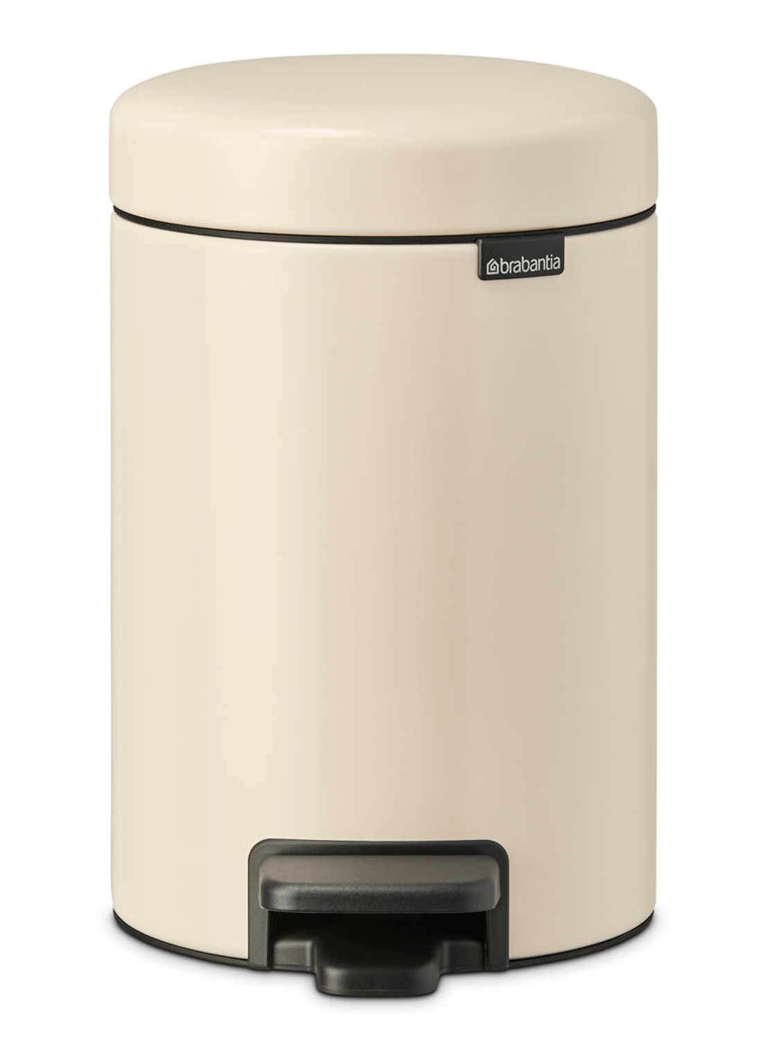 Brabantia NewIcon pedaalemmer 3 liter - voorkant 6 beige