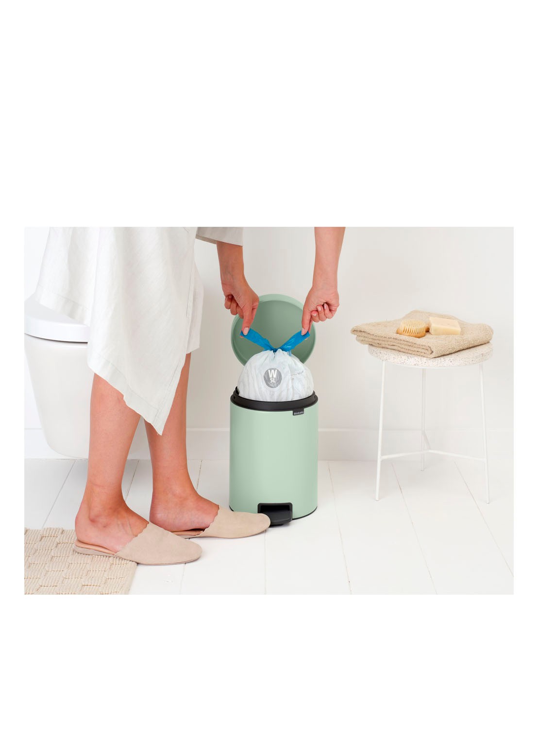 Brabantia NewIcon pedaalemmer 5 liter - detail 3 lindegroen