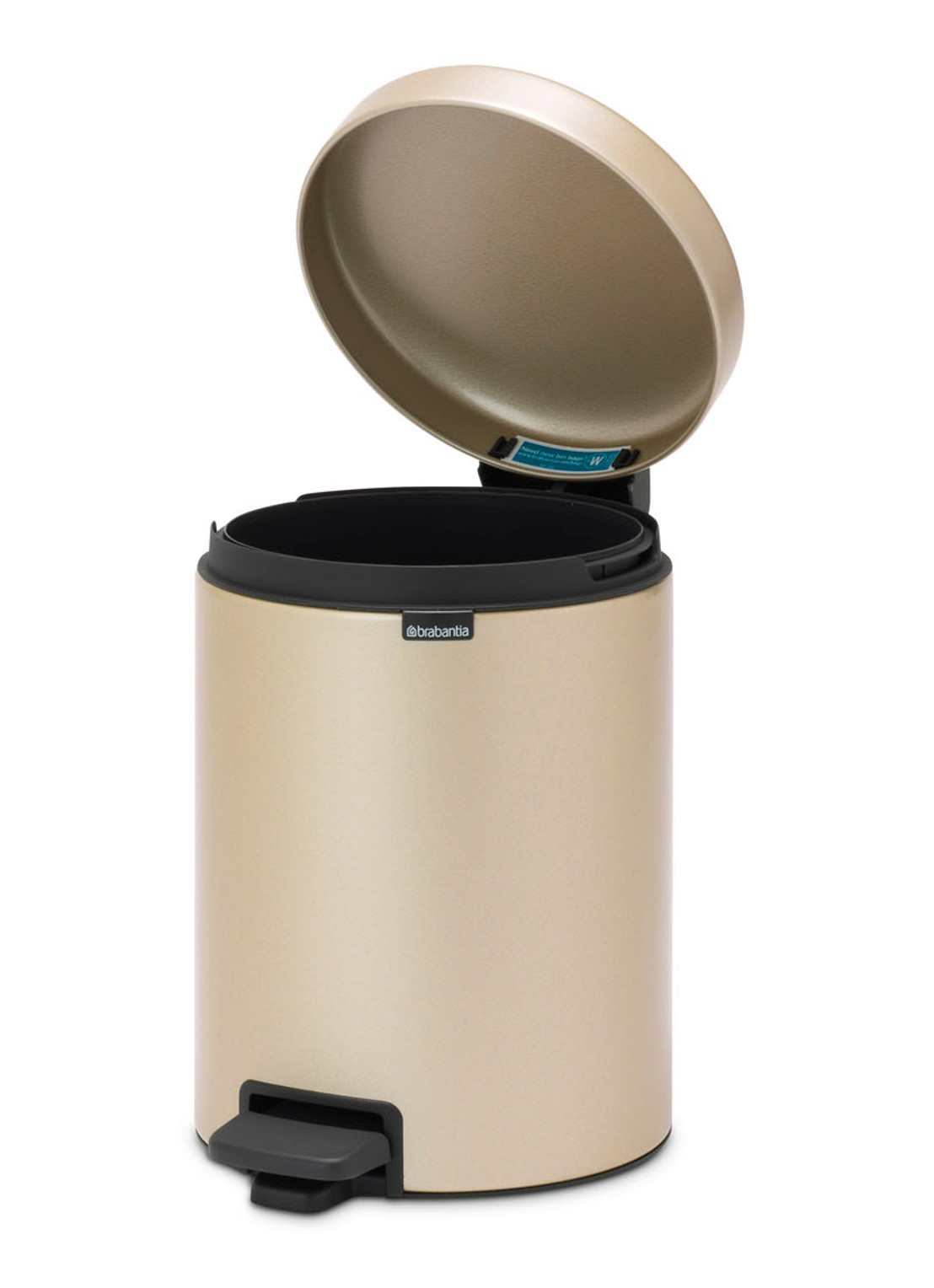 Brabantia Newlcon pedaalemmer 5 liter - detail 6 beige